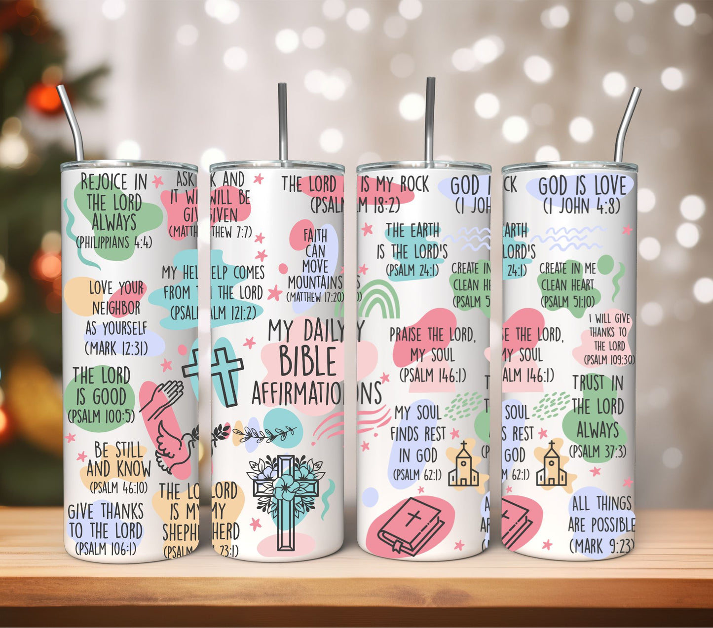BIBLE VERSES TUMBLER