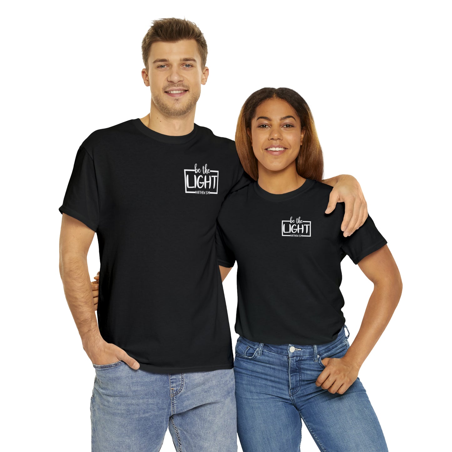 BE THE LIGHT BADGE - DRK TEE