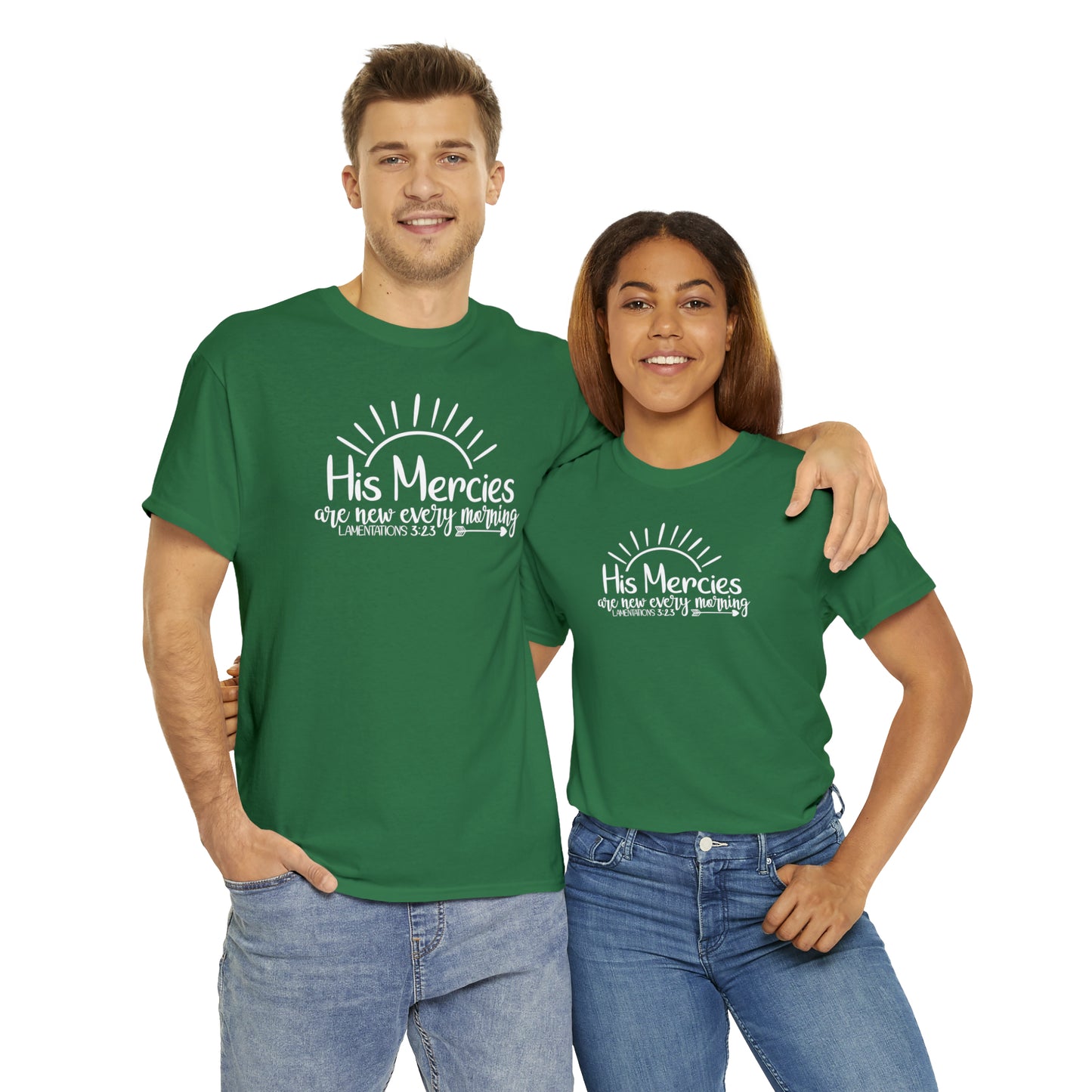 HIS MERCIES ARE NEW EVERY MORNING - DRK TEE