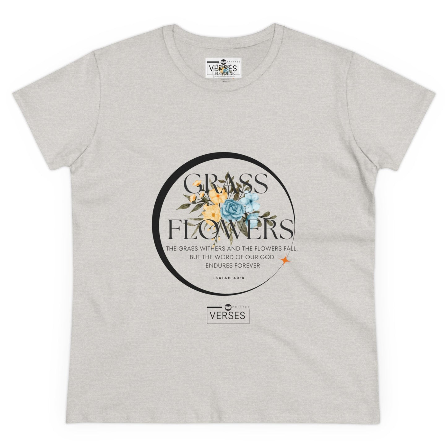 GRASS AND FLOWERS - LADIES COTTON TEE