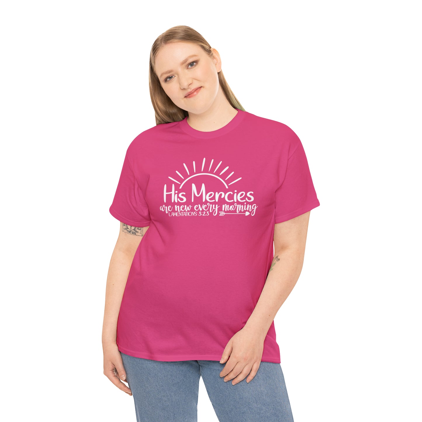 HIS MERCIES ARE NEW EVERY MORNING - DRK TEE