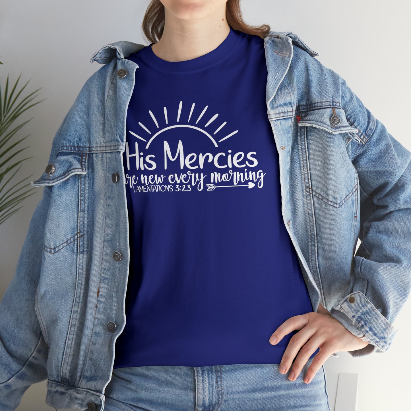 HIS MERCIES ARE NEW EVERY MORNING - DRK TEE