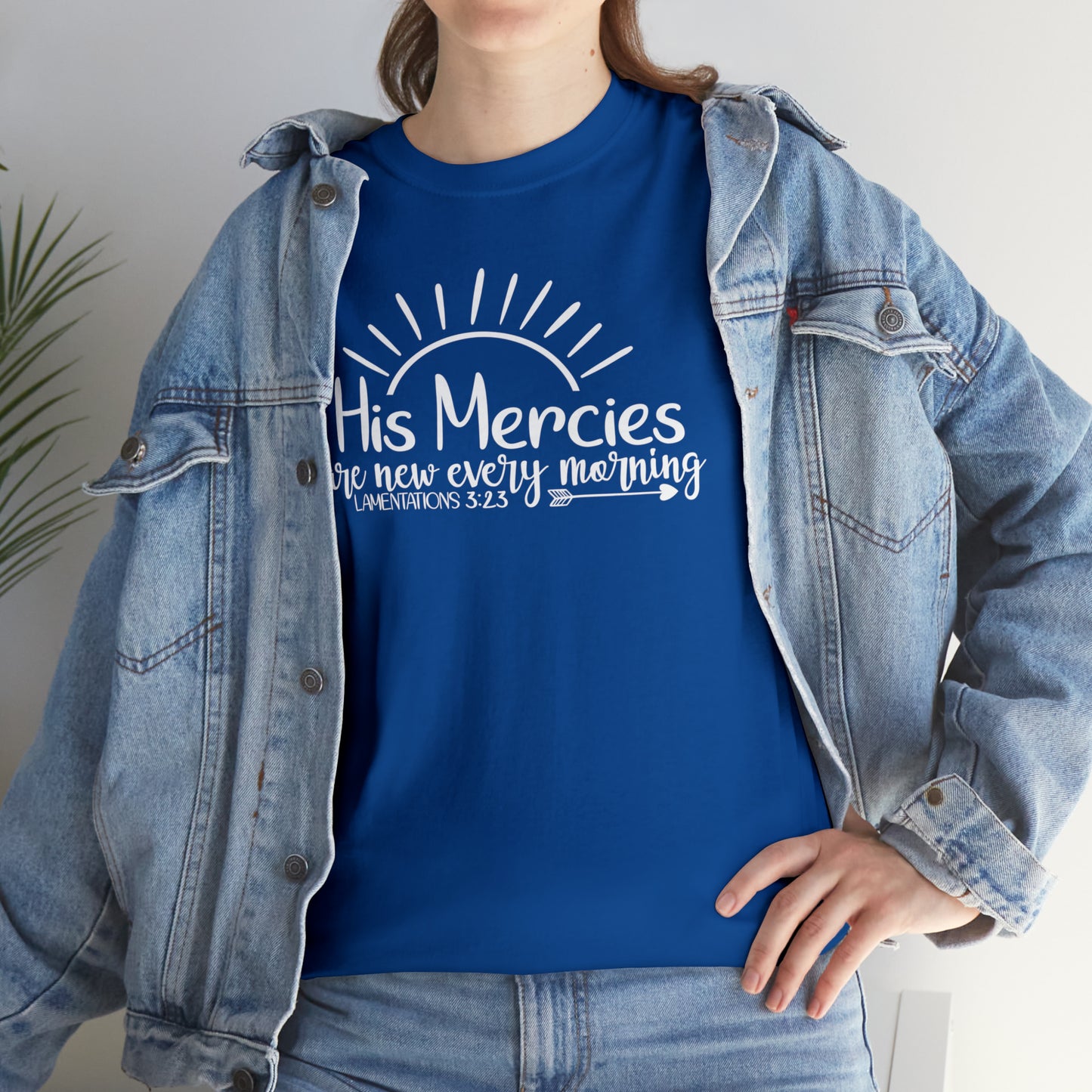 HIS MERCIES ARE NEW EVERY MORNING - DRK TEE