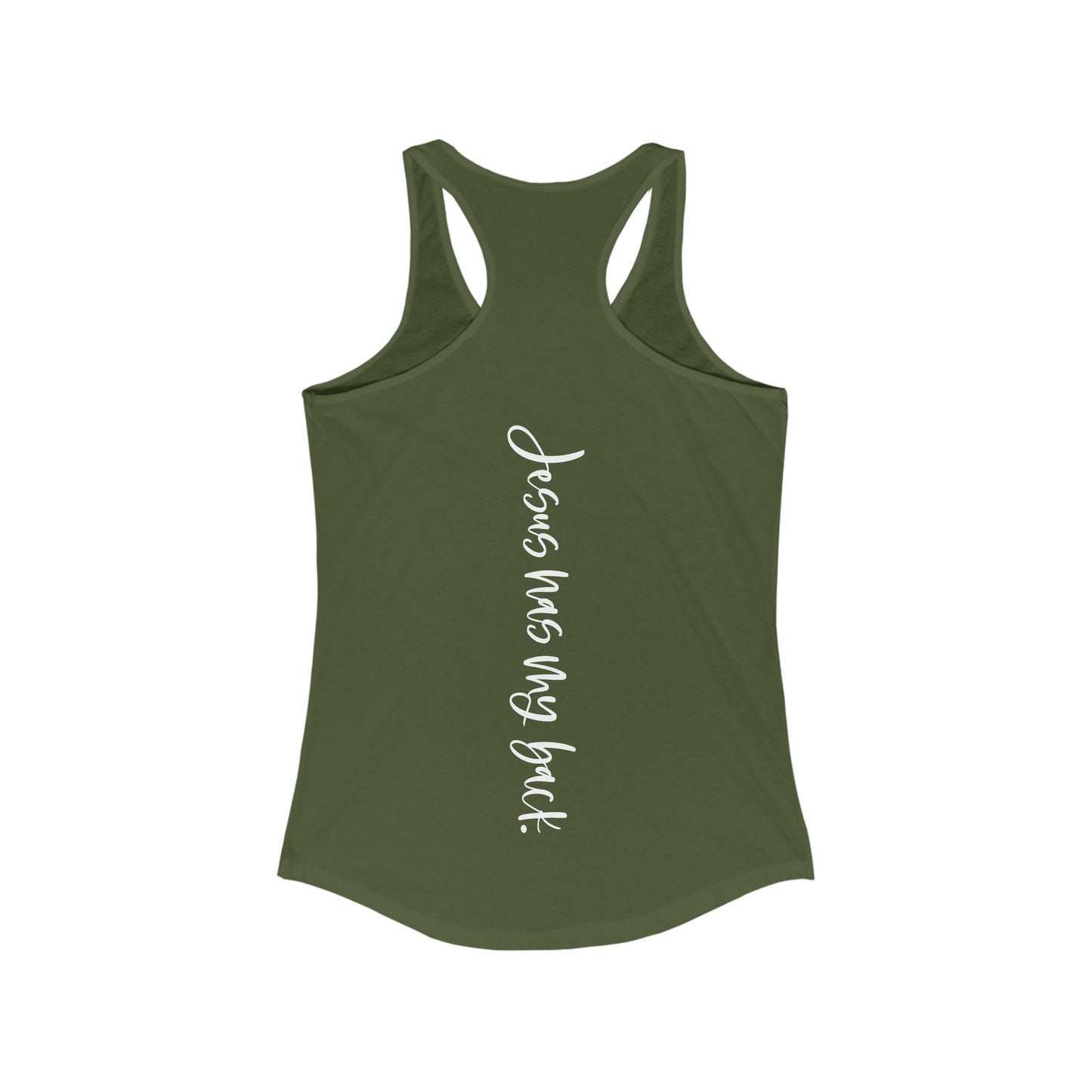 JESUS HAS MY BACK - DRK TOP