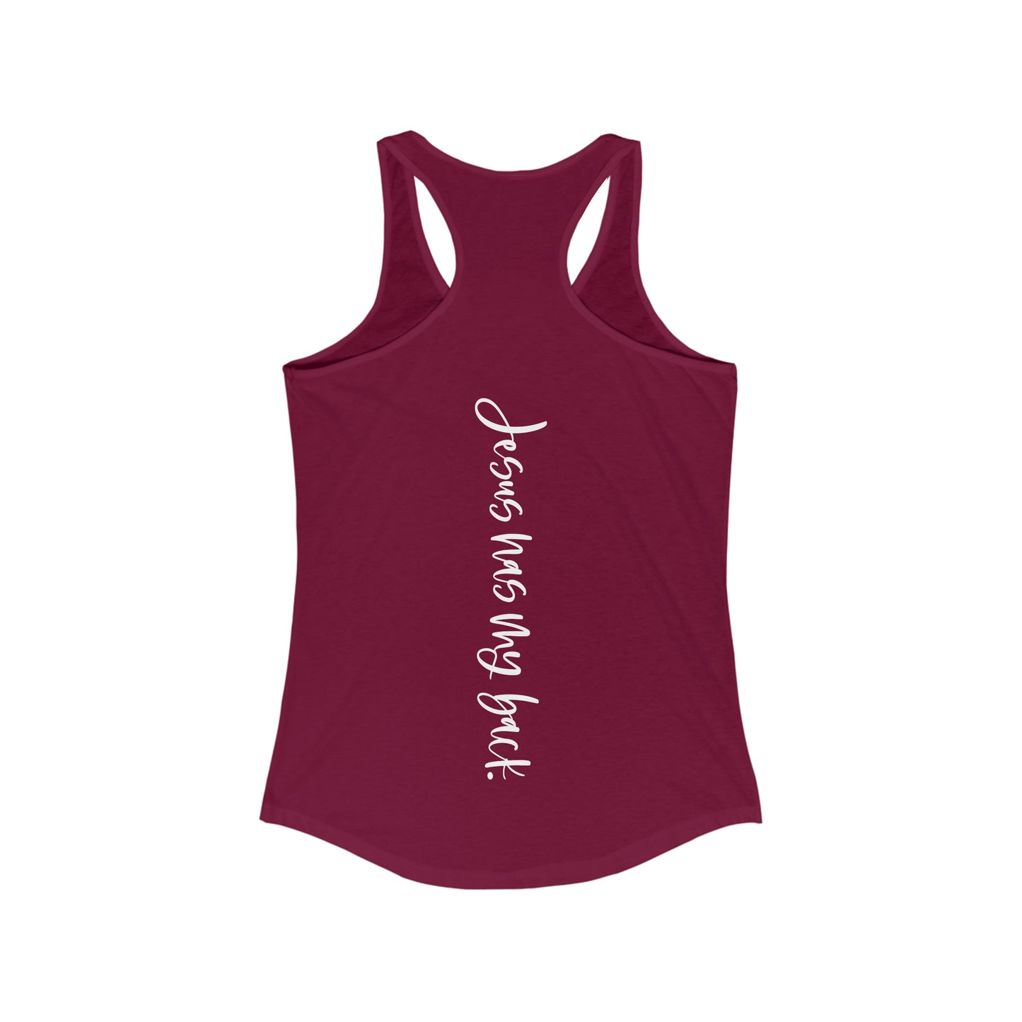 JESUS HAS MY BACK - DRK TOP
