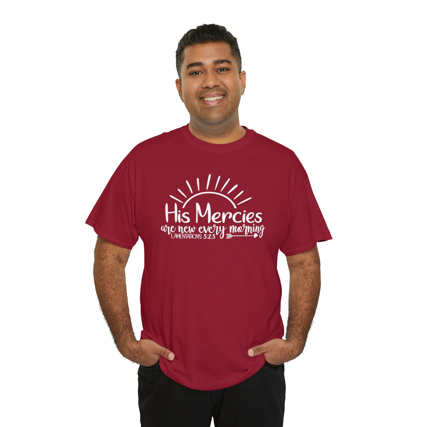 HIS MERCIES ARE NEW EVERY MORNING - DRK TEE