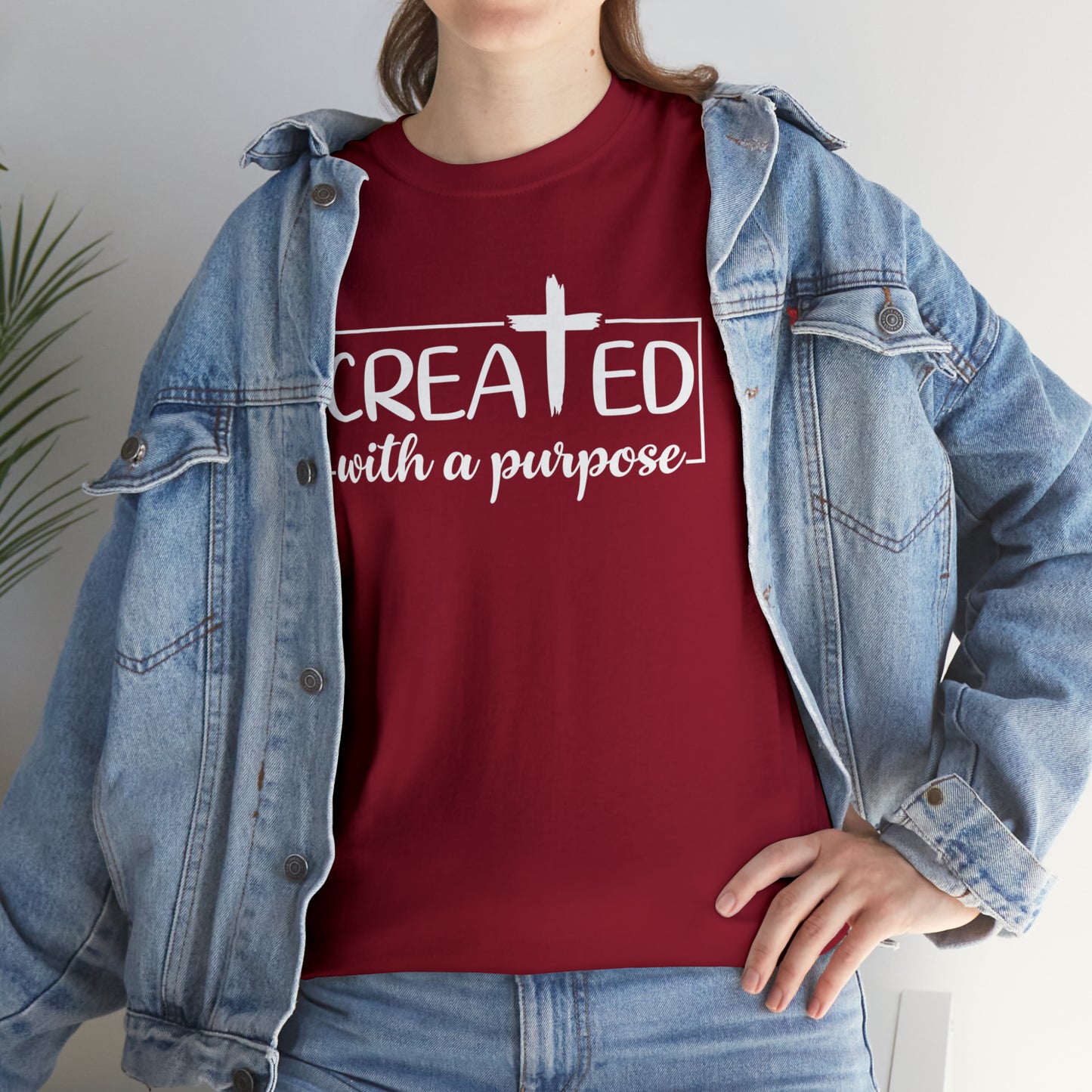 CREATED WITH PURPOSE - DRK TEE