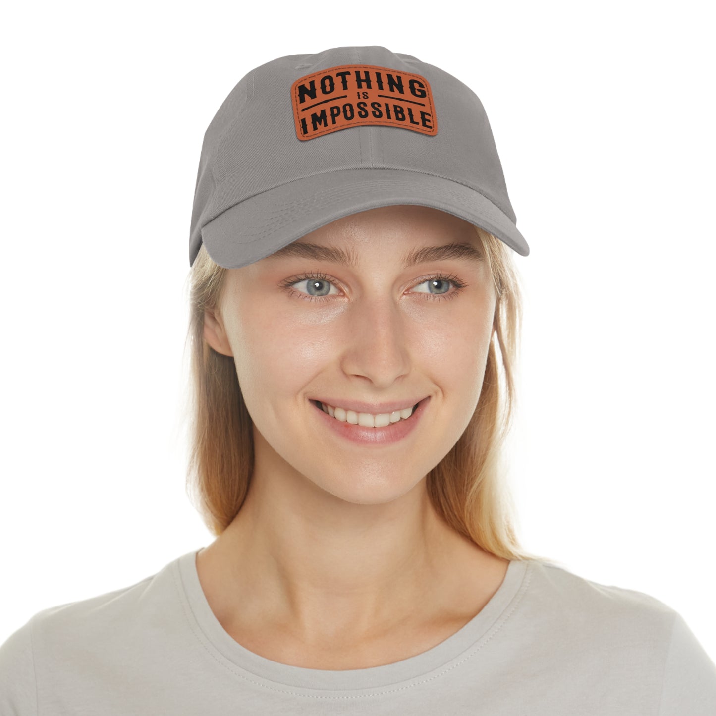 NOTHING IS IMPOSSIBLE - LEATHER PATCH CAP