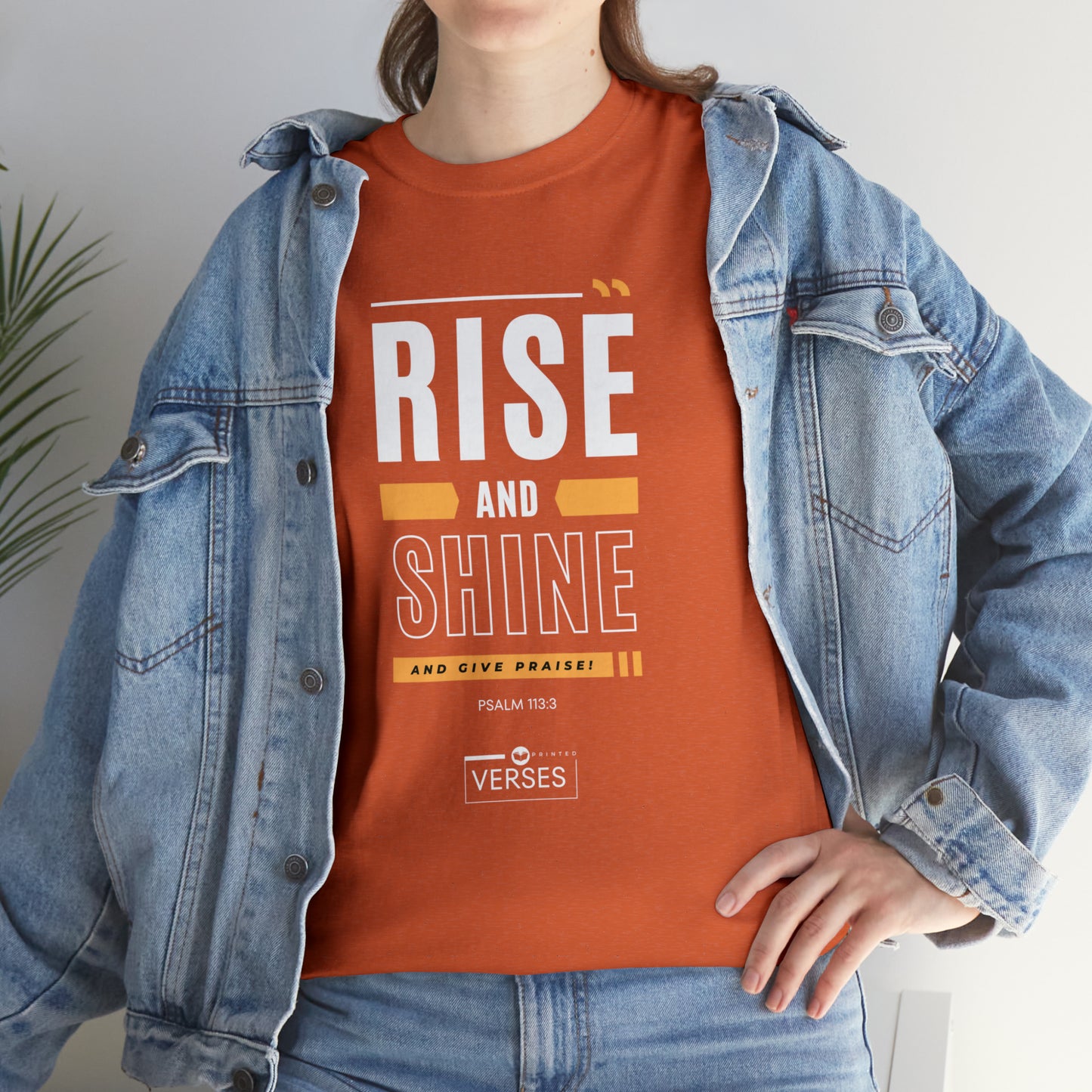 RISE AND SHINE AND GIVE PRAISE - DRK TEE