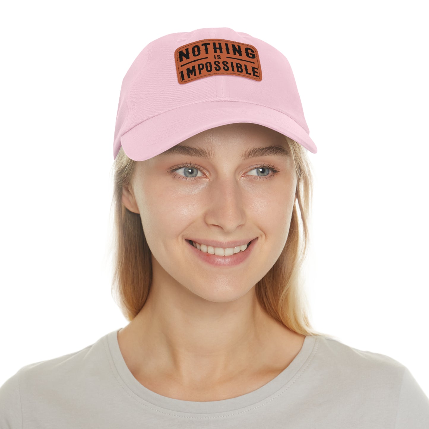 NOTHING IS IMPOSSIBLE - LEATHER PATCH CAP
