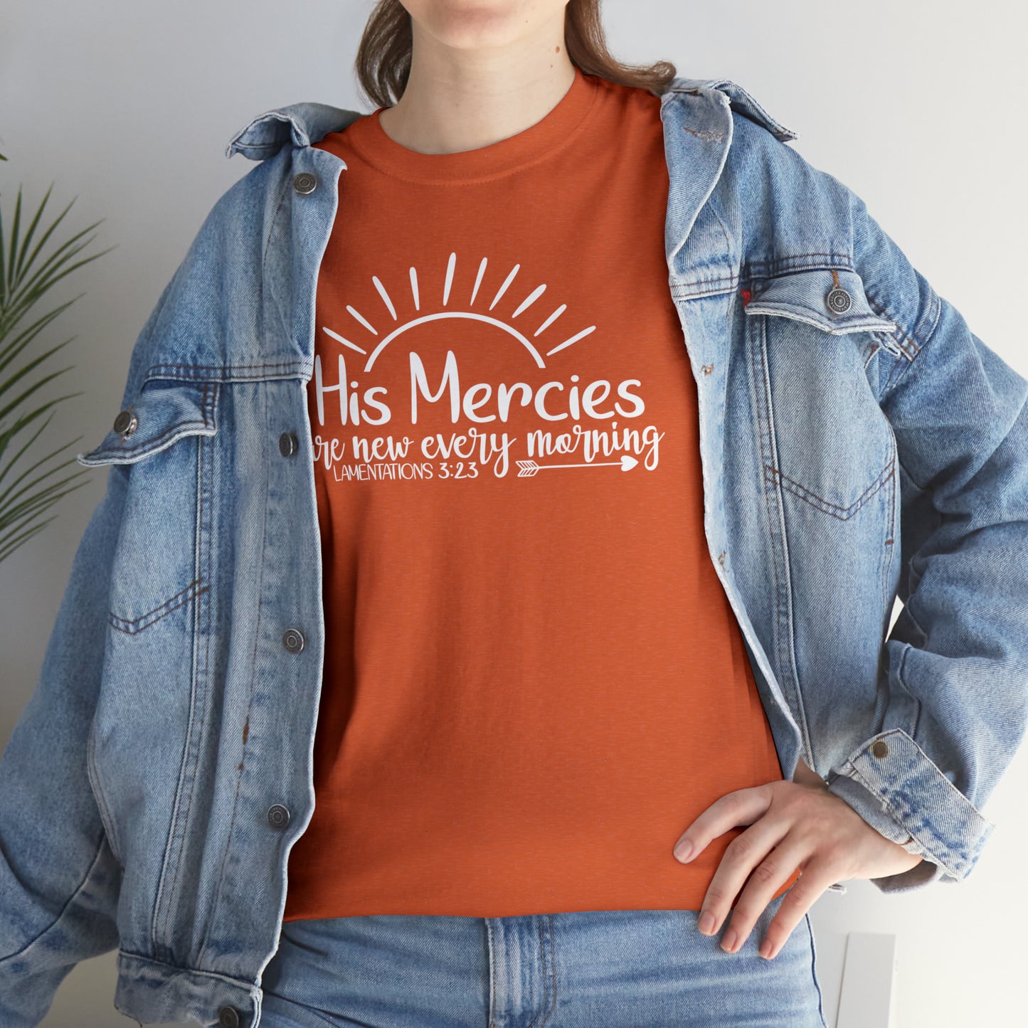 HIS MERCIES ARE NEW EVERY MORNING - DRK TEE
