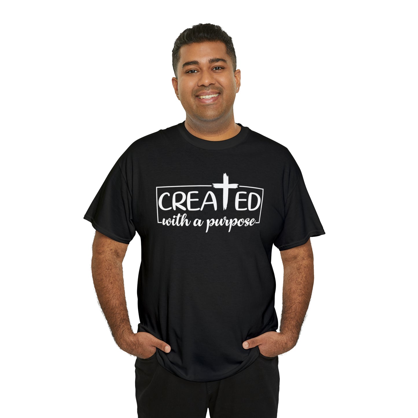 CREATED WITH PURPOSE - DRK TEE