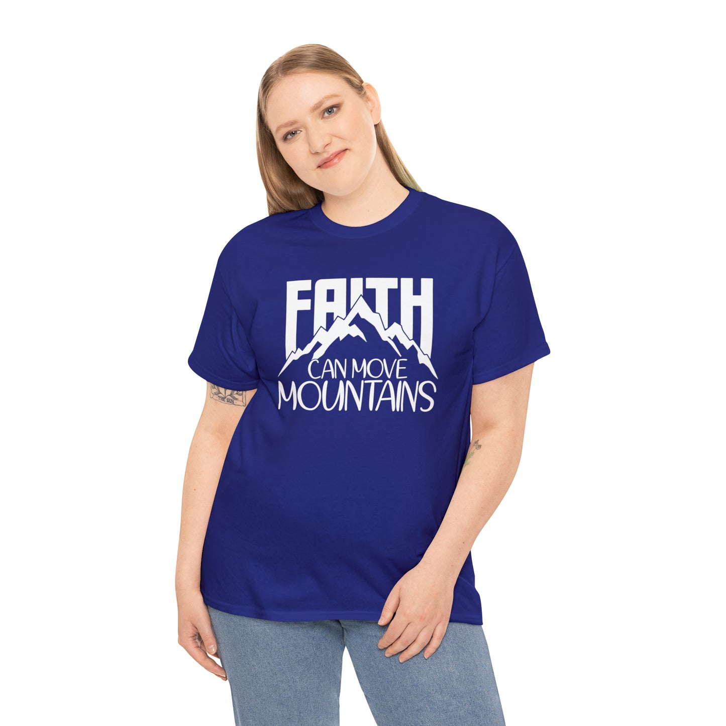 FAITH CAN MOVE MOUNTAINS - DRK TEE