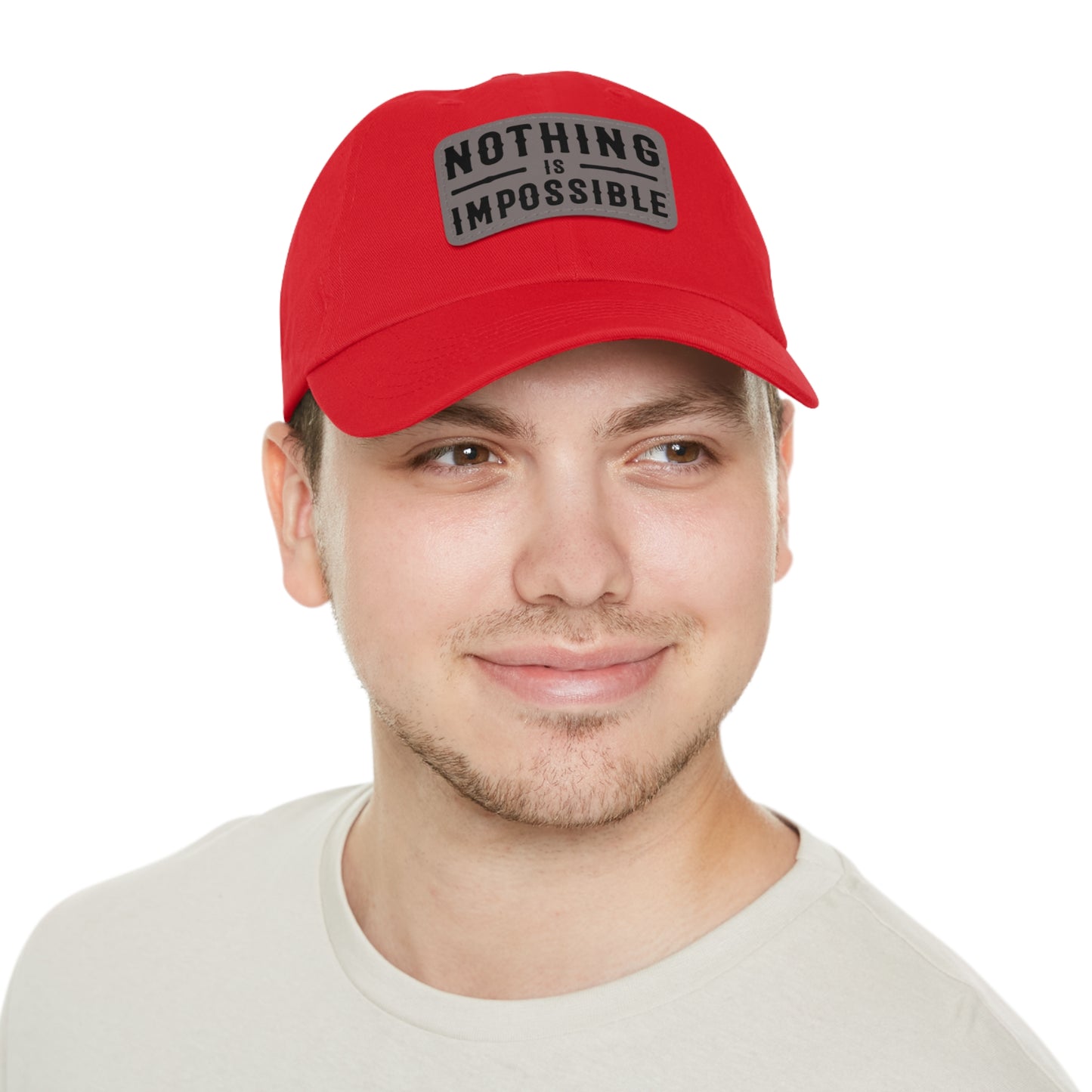 NOTHING IS IMPOSSIBLE - LEATHER PATCH CAP