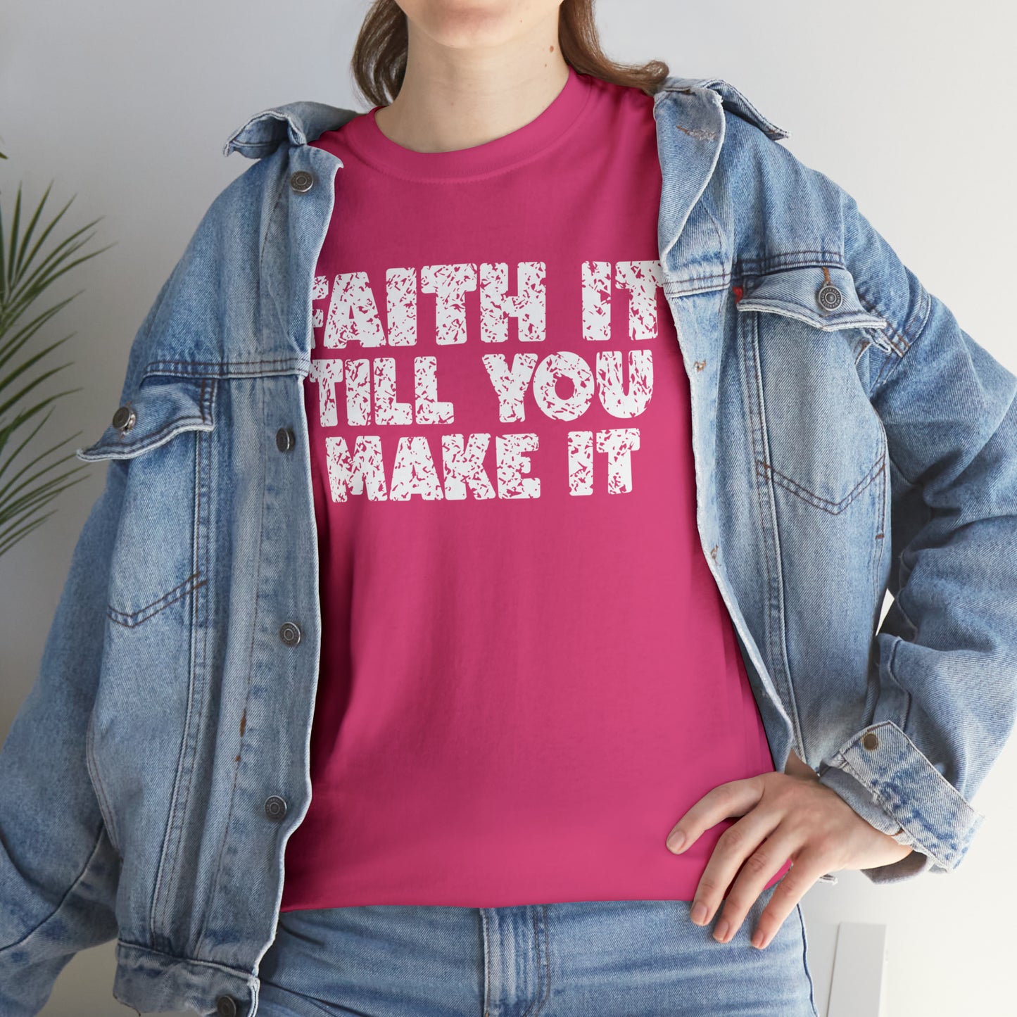 FAITH IT TILL YOU MAKE IT - DRK TEE