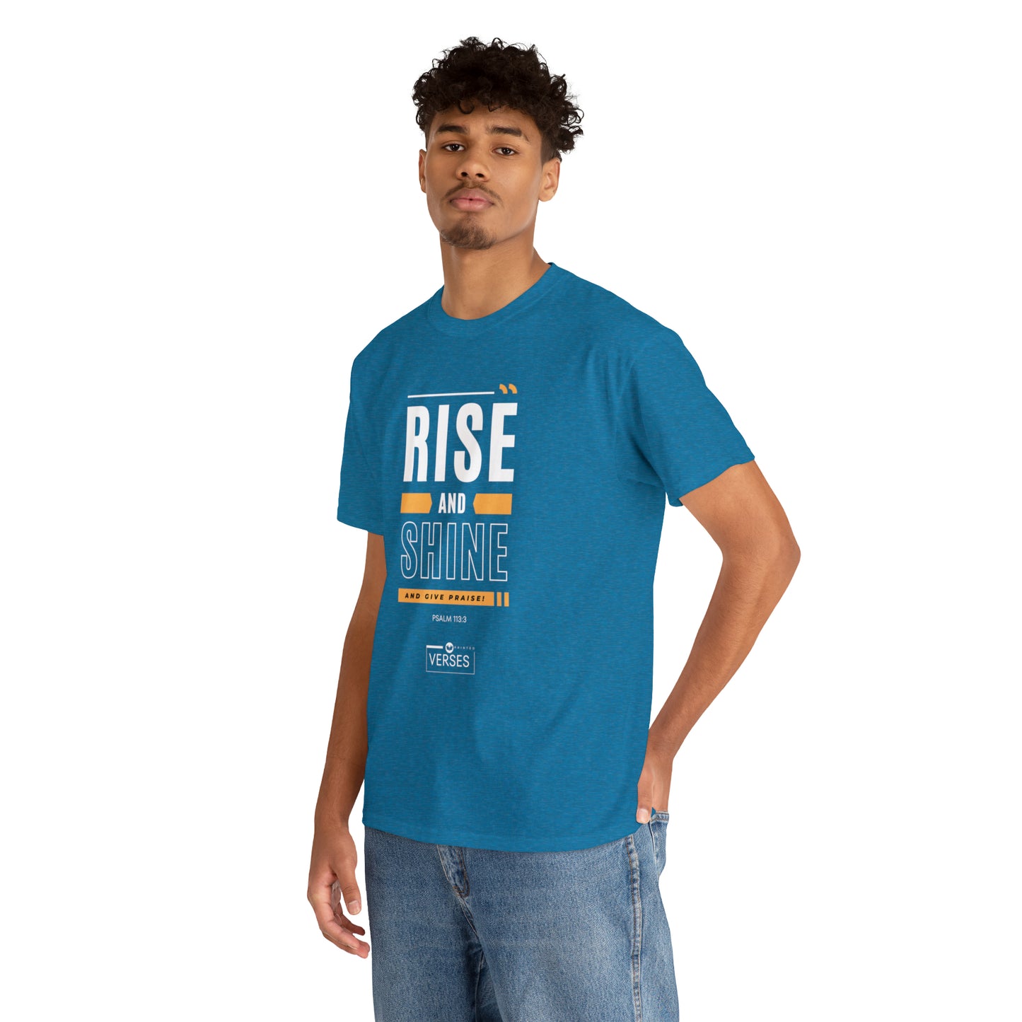 RISE AND SHINE AND GIVE PRAISE - DRK TEE