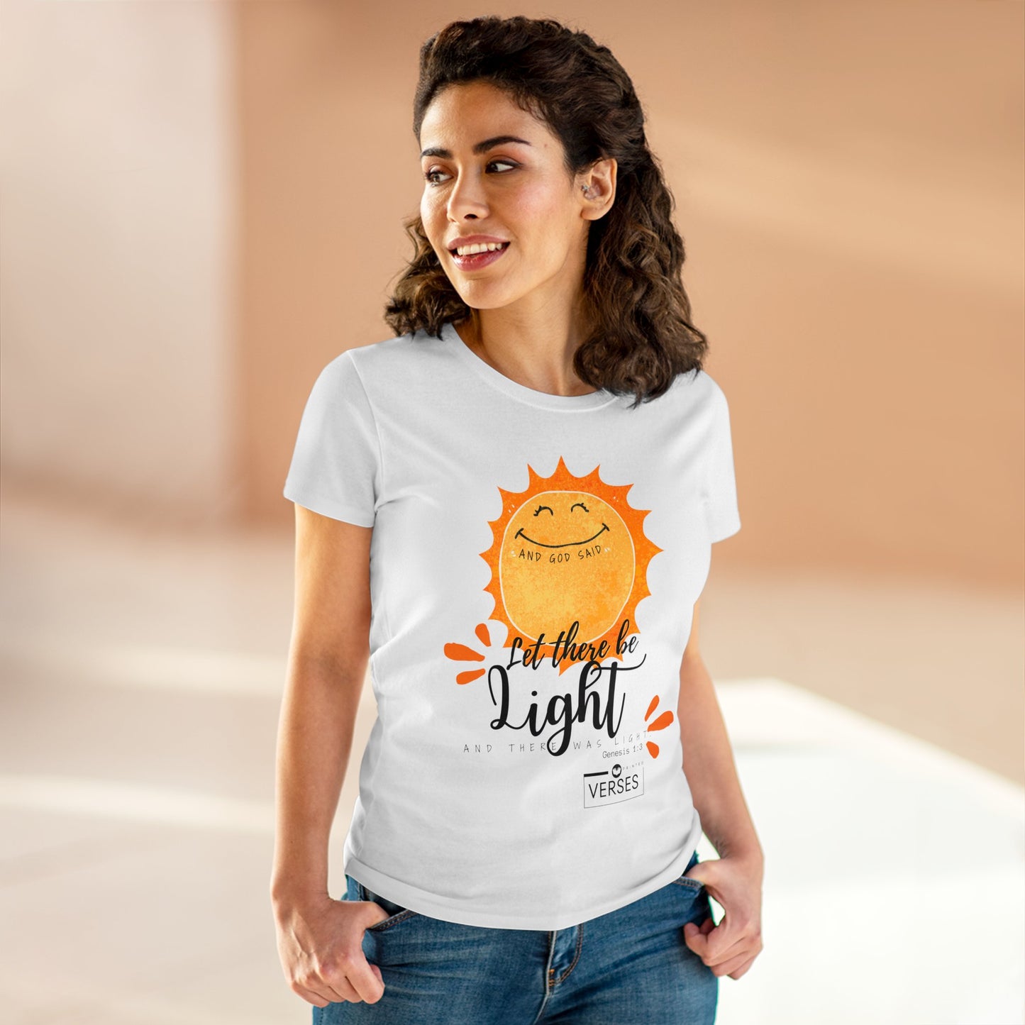 LET THERE BE LIGHT - LADIES COTTON TEE