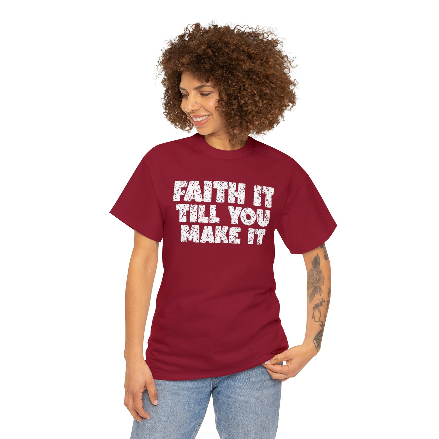 FAITH IT TILL YOU MAKE IT - DRK TEE