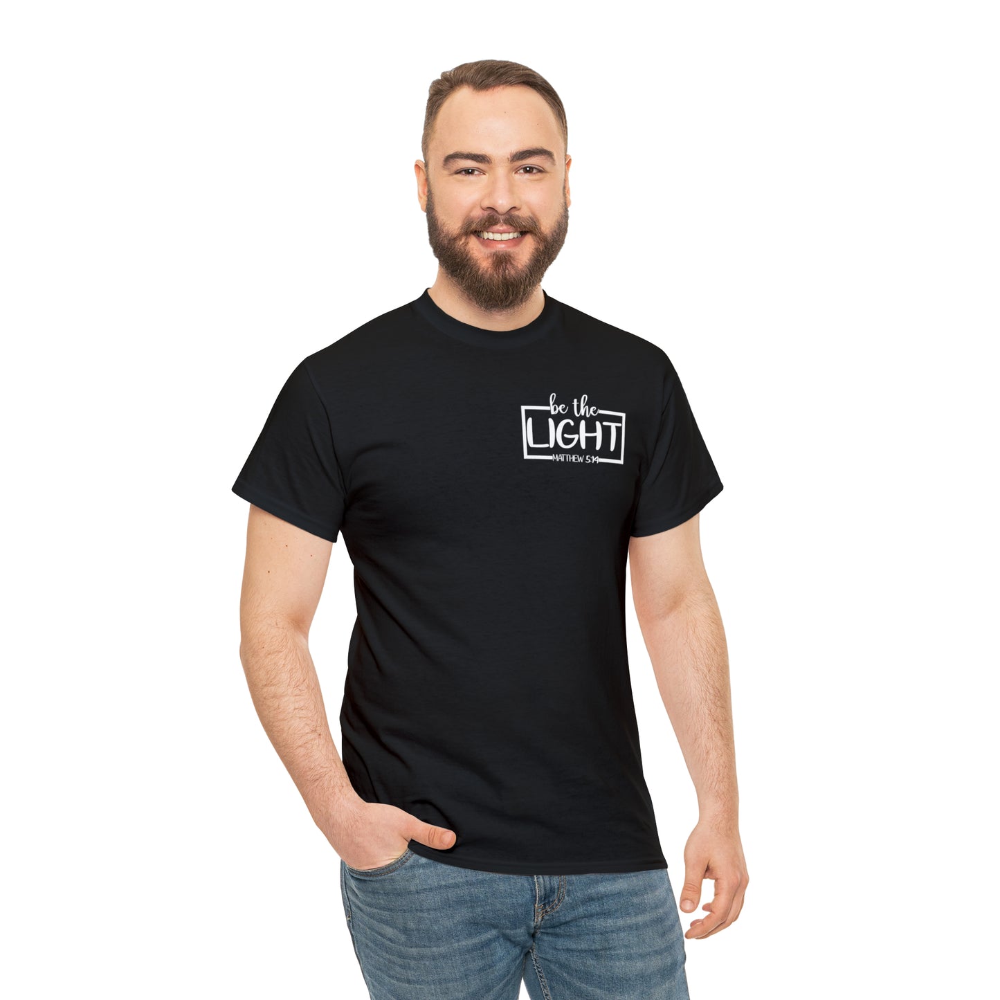 BE THE LIGHT BADGE - DRK TEE