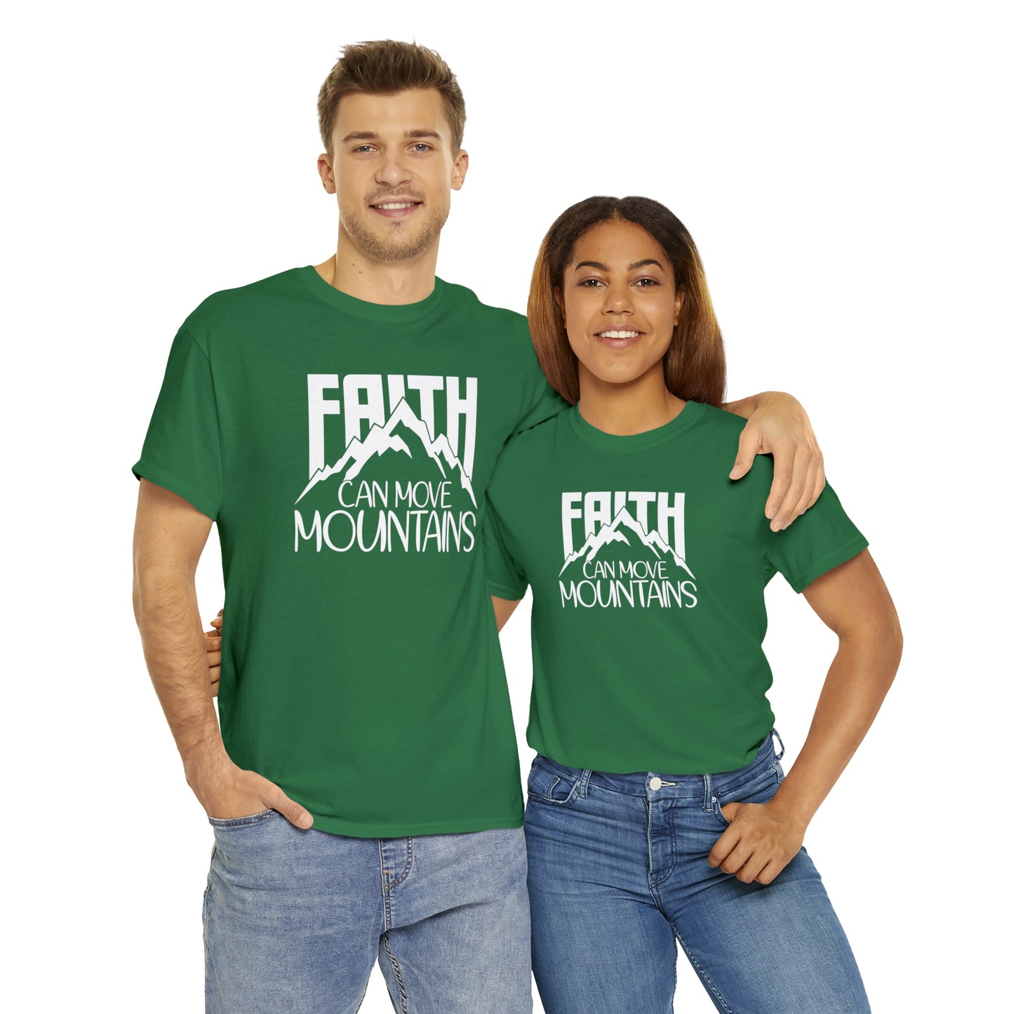 FAITH CAN MOVE MOUNTAINS - DRK TEE