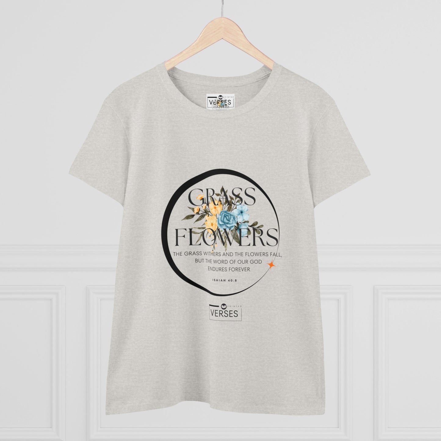 GRASS AND FLOWERS - LADIES COTTON TEE