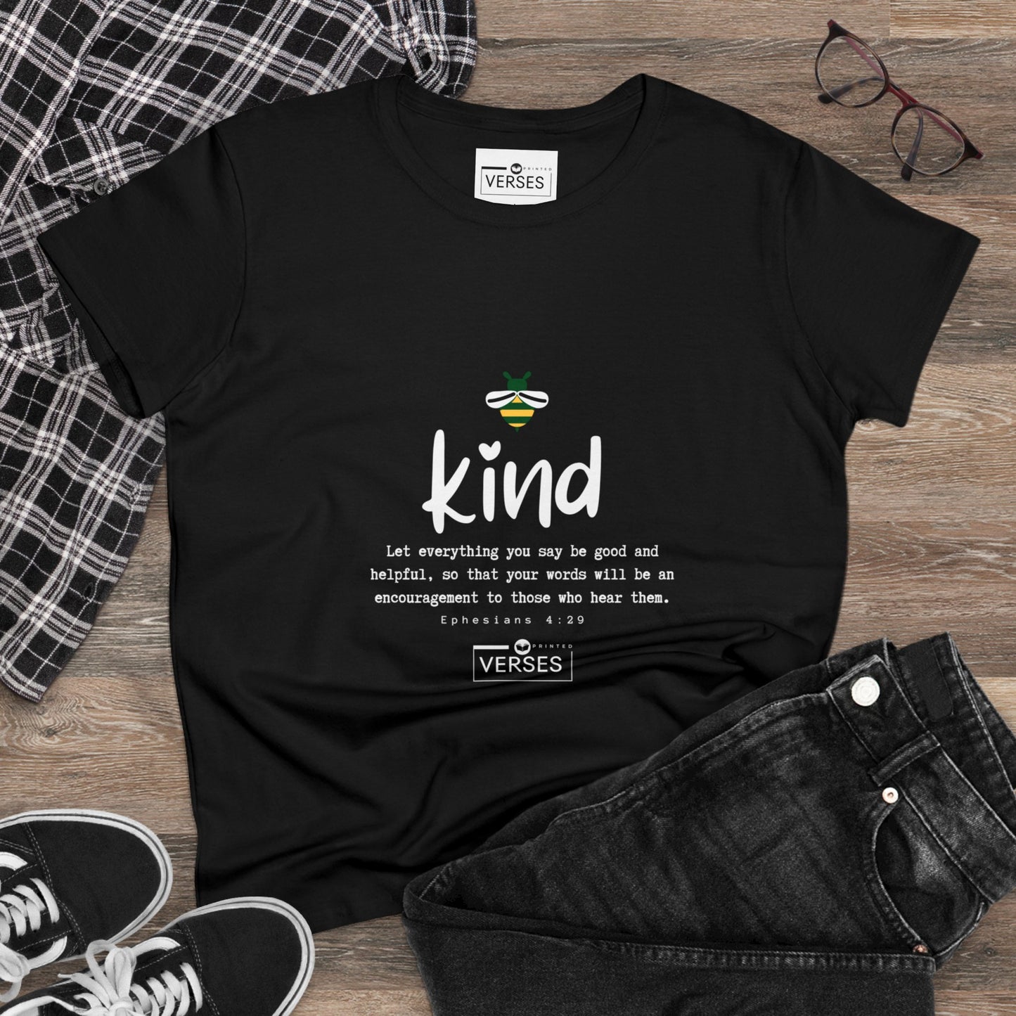 BE KIND - LADIES DRK TEE