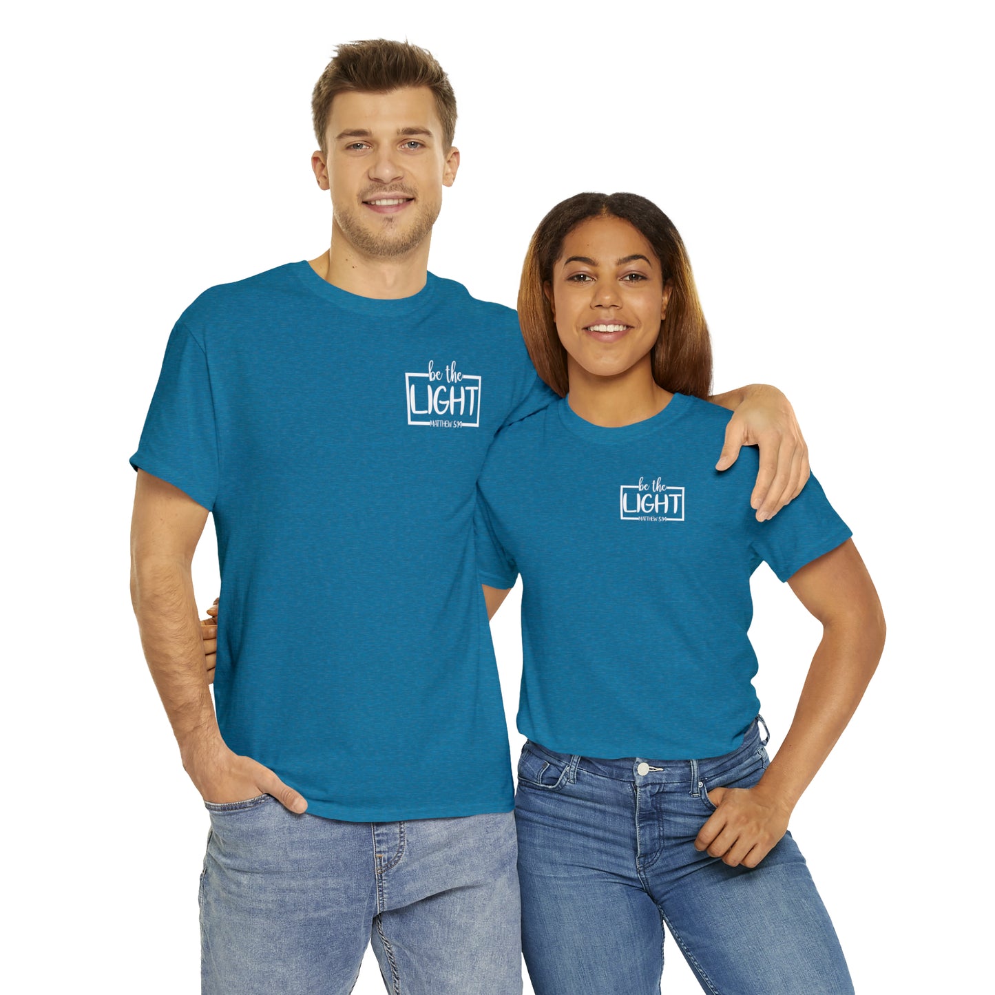 BE THE LIGHT BADGE - DRK TEE