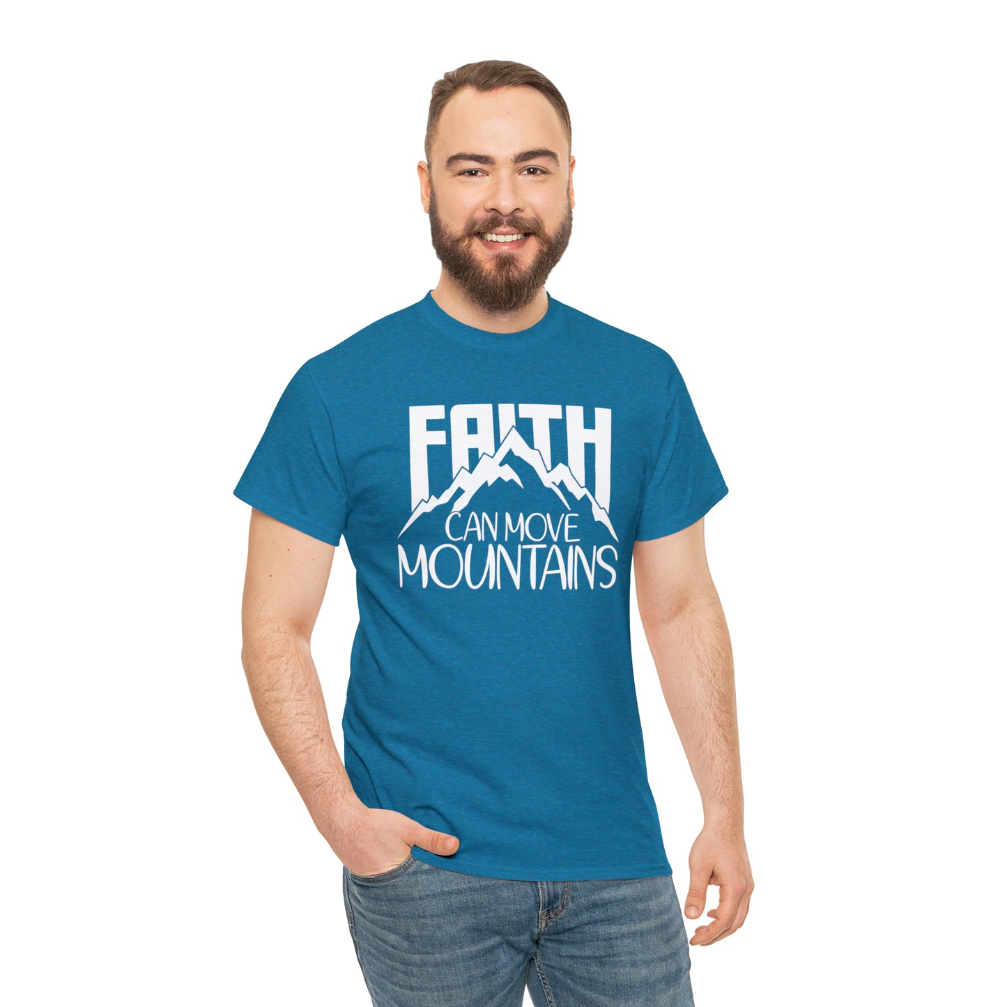 FAITH CAN MOVE MOUNTAINS - DRK TEE