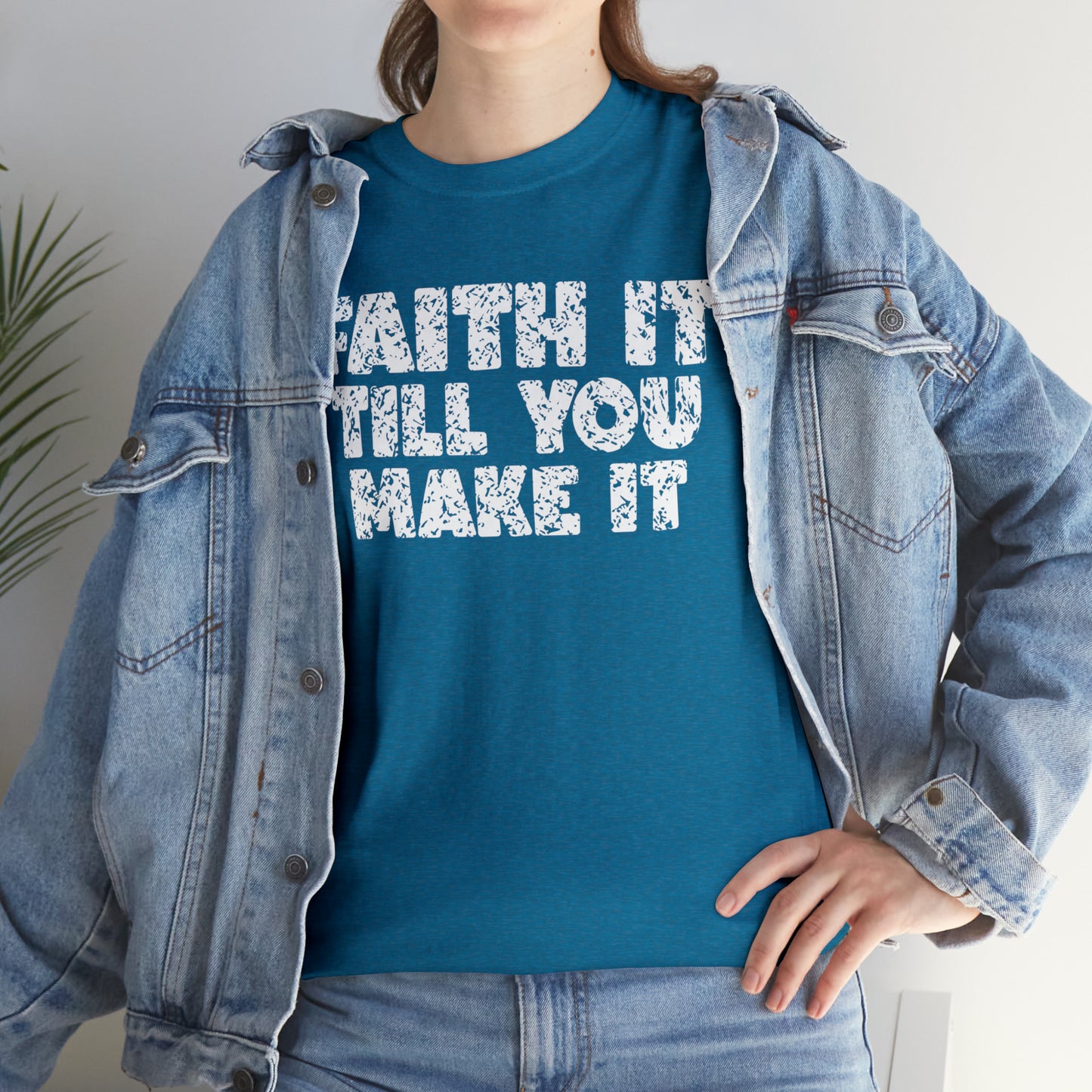 FAITH IT TILL YOU MAKE IT - DRK TEE