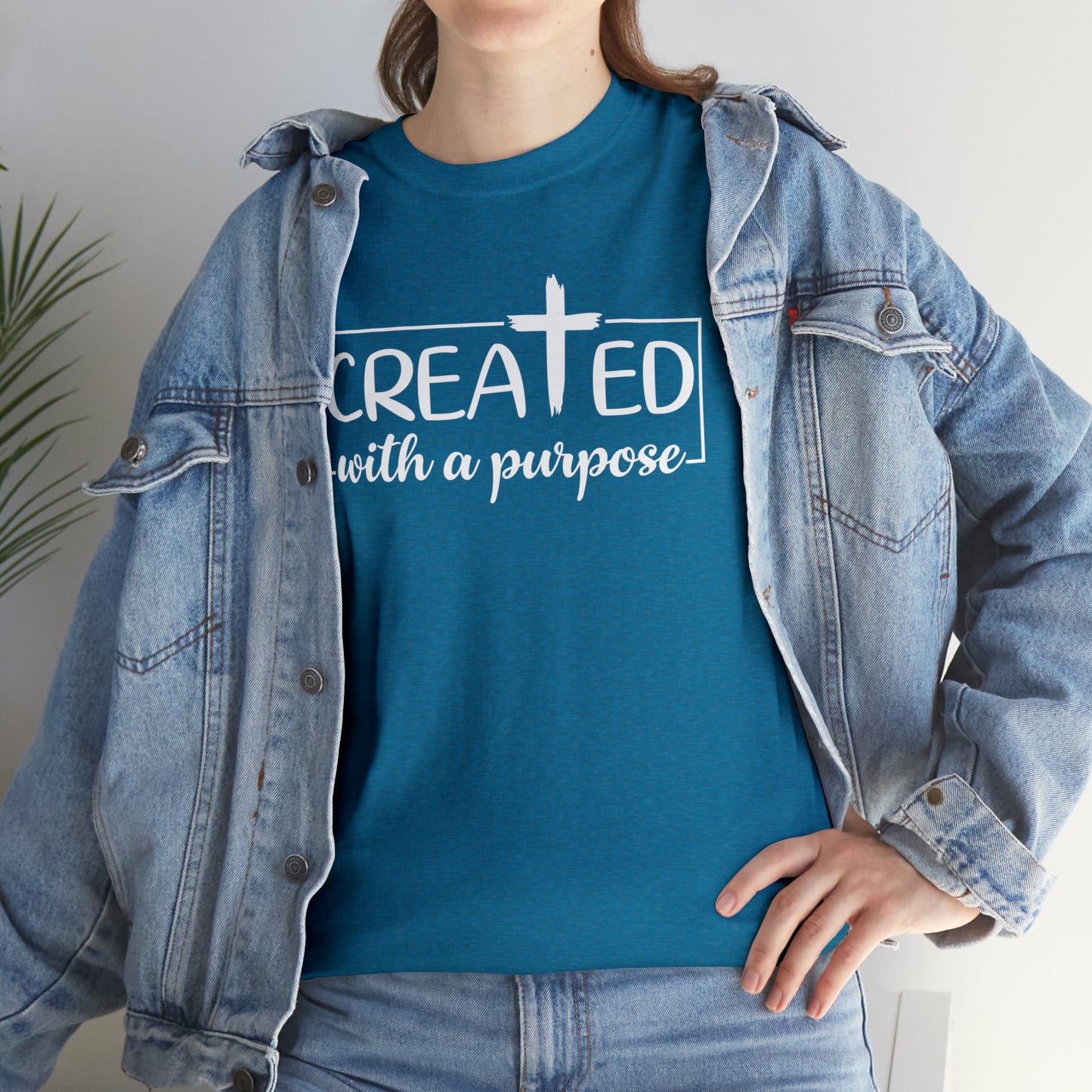 CREATED WITH PURPOSE - DRK TEE