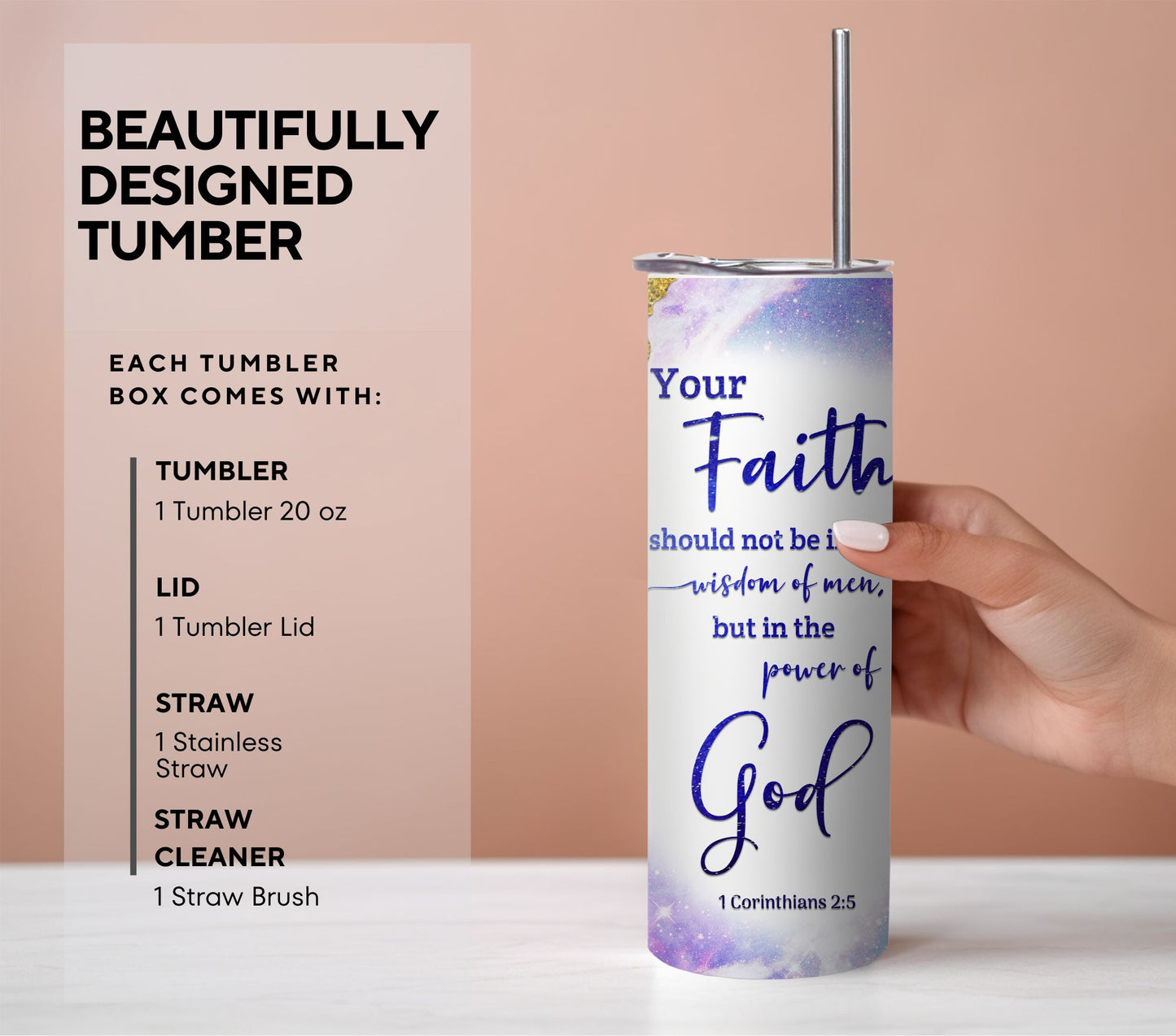 CORINTHIANS 25 VERSES TUMBLER