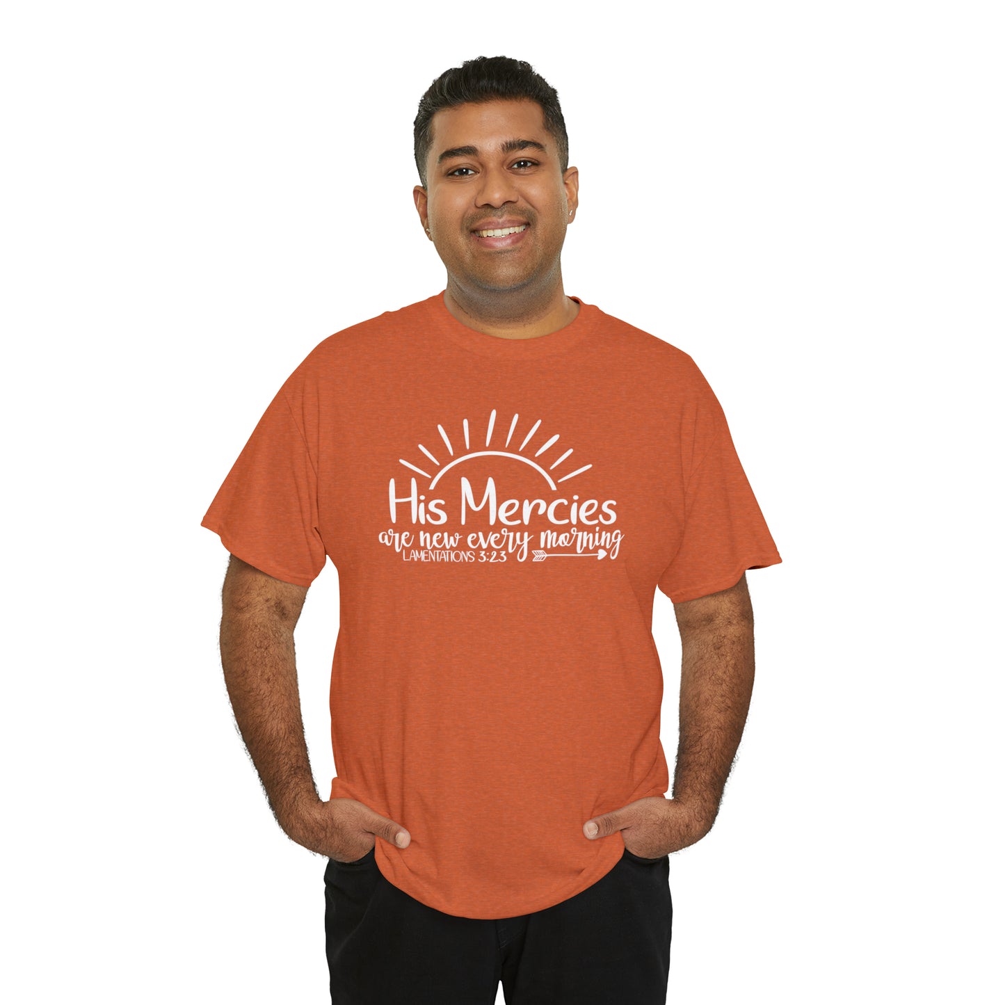 HIS MERCIES ARE NEW EVERY MORNING - DRK TEE
