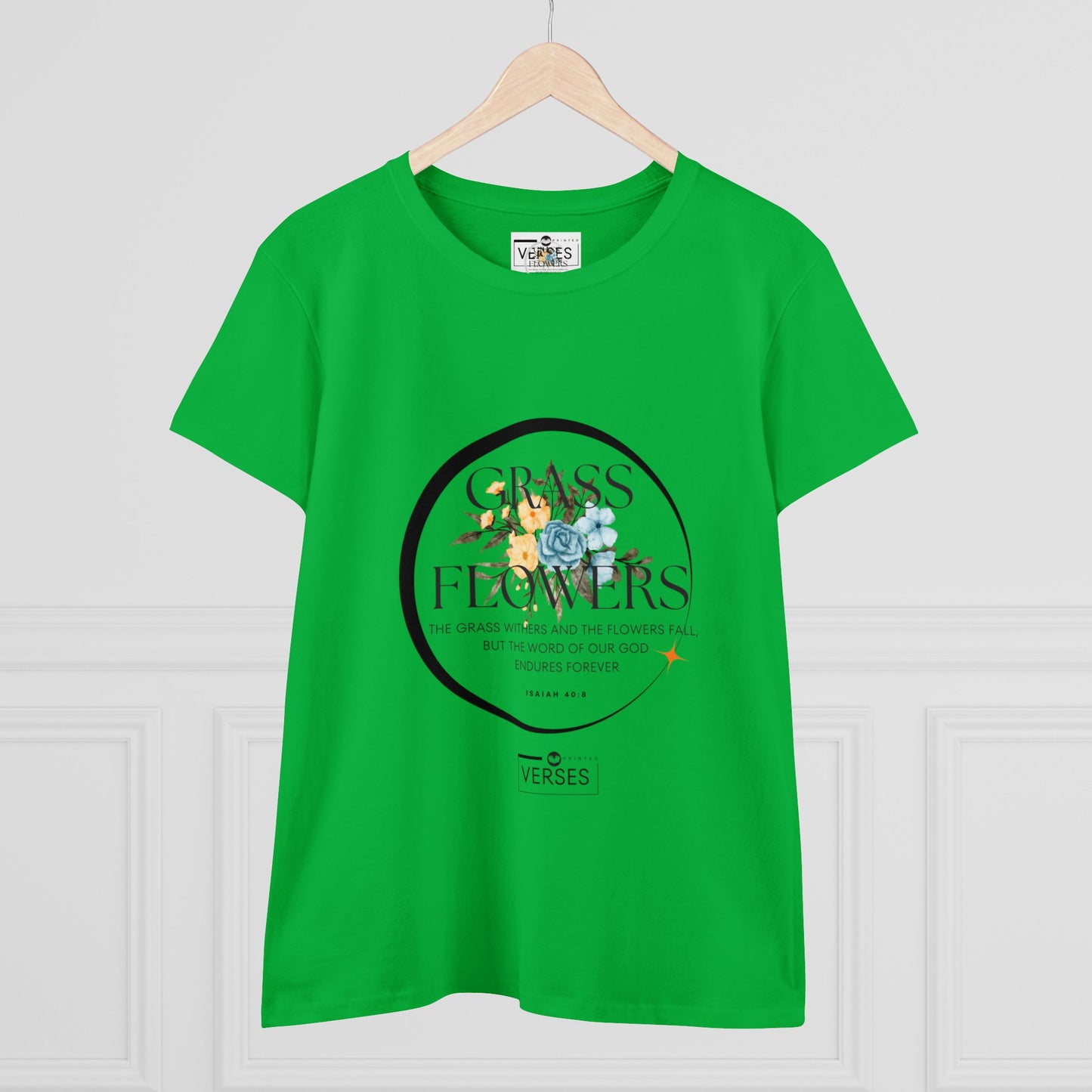 GRASS AND FLOWERS - LADIES COTTON TEE