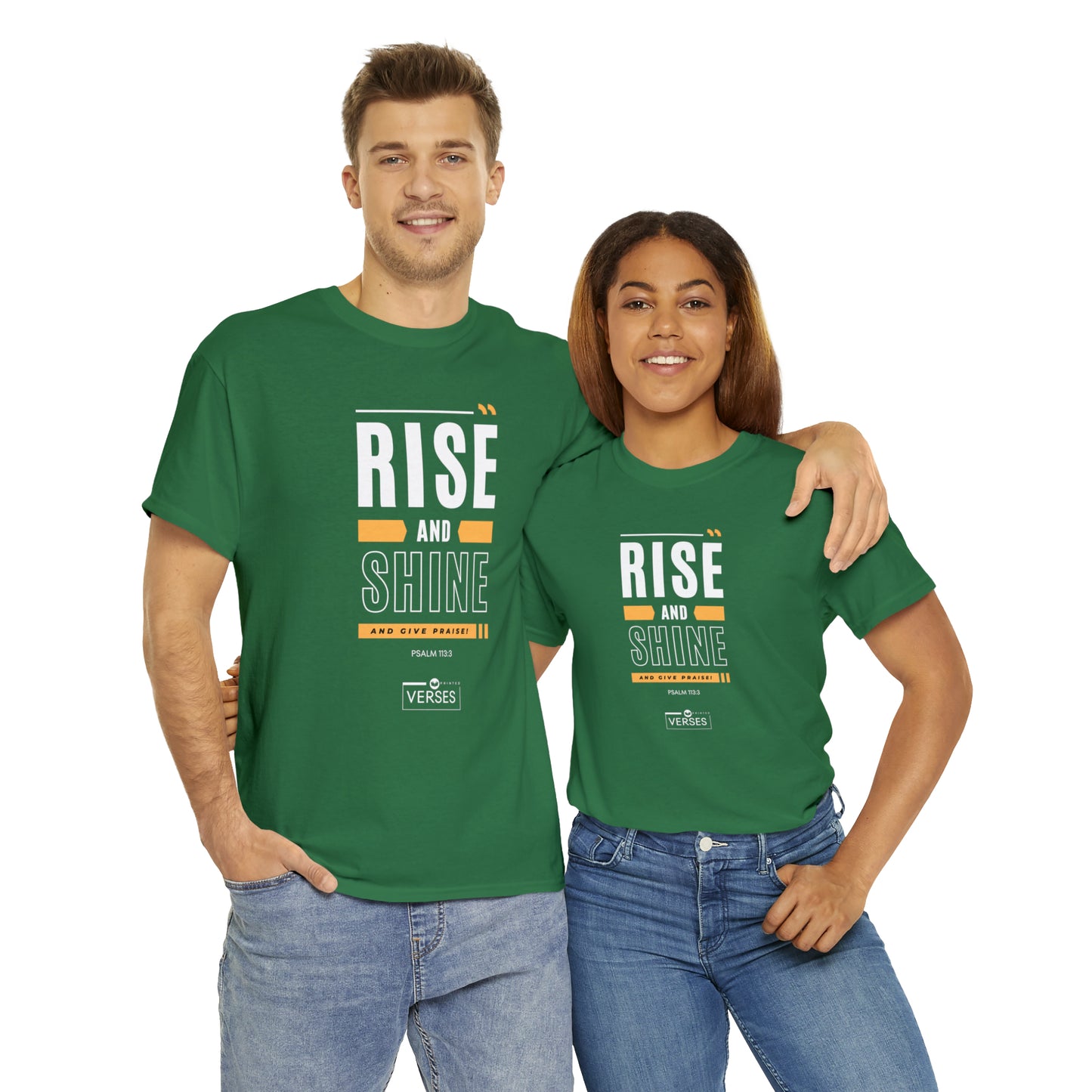 RISE AND SHINE AND GIVE PRAISE - DRK TEE