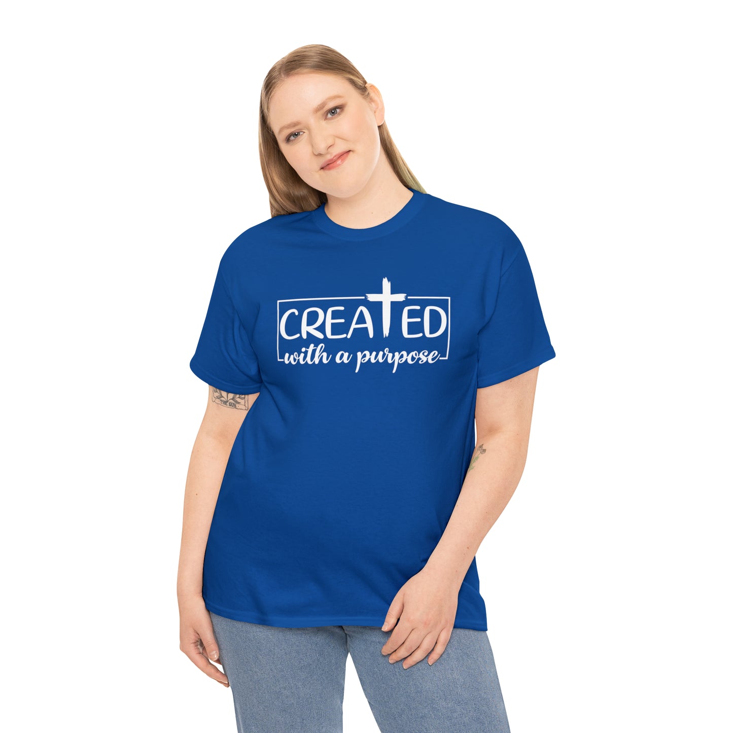 CREATED WITH PURPOSE - DRK TEE