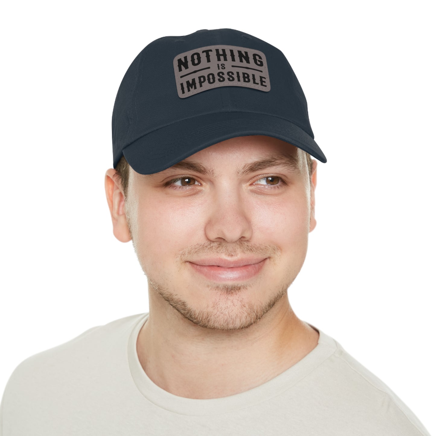NOTHING IS IMPOSSIBLE - LEATHER PATCH CAP