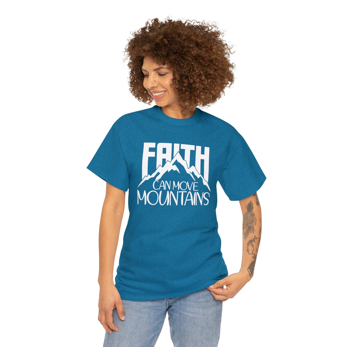 FAITH CAN MOVE MOUNTAINS - DRK TEE