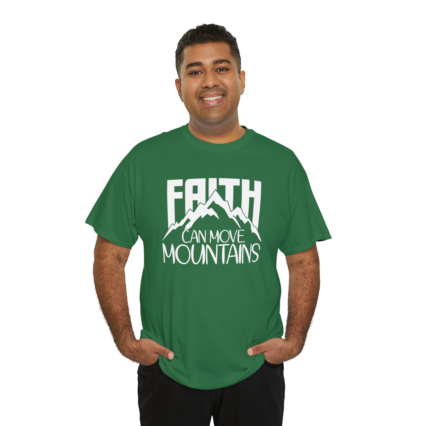FAITH CAN MOVE MOUNTAINS - DRK TEE