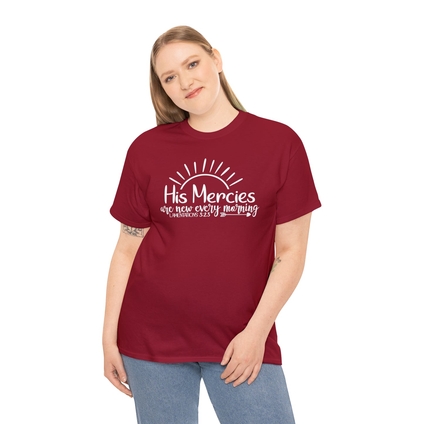 HIS MERCIES ARE NEW EVERY MORNING - DRK TEE