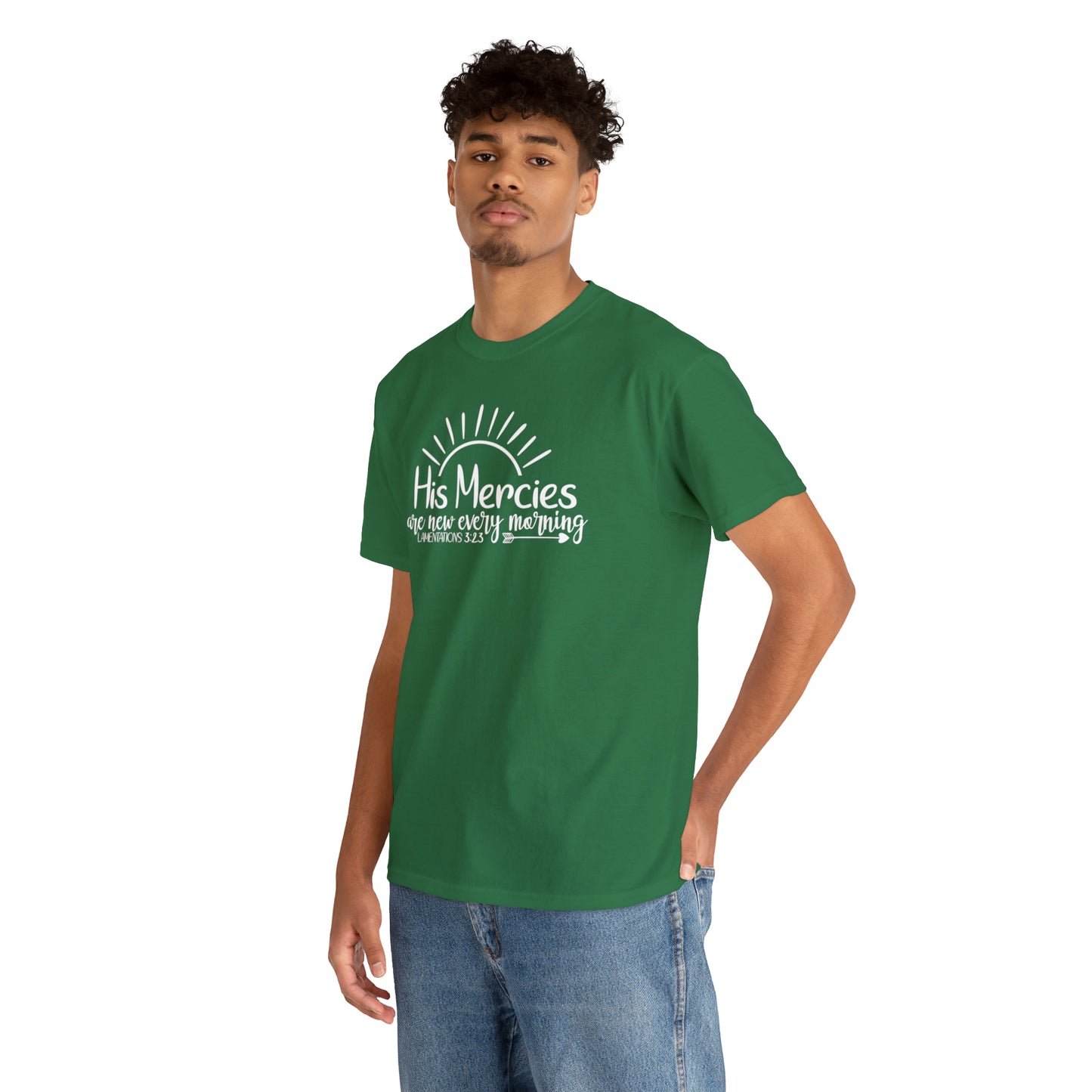 HIS MERCIES ARE NEW EVERY MORNING - DRK TEE