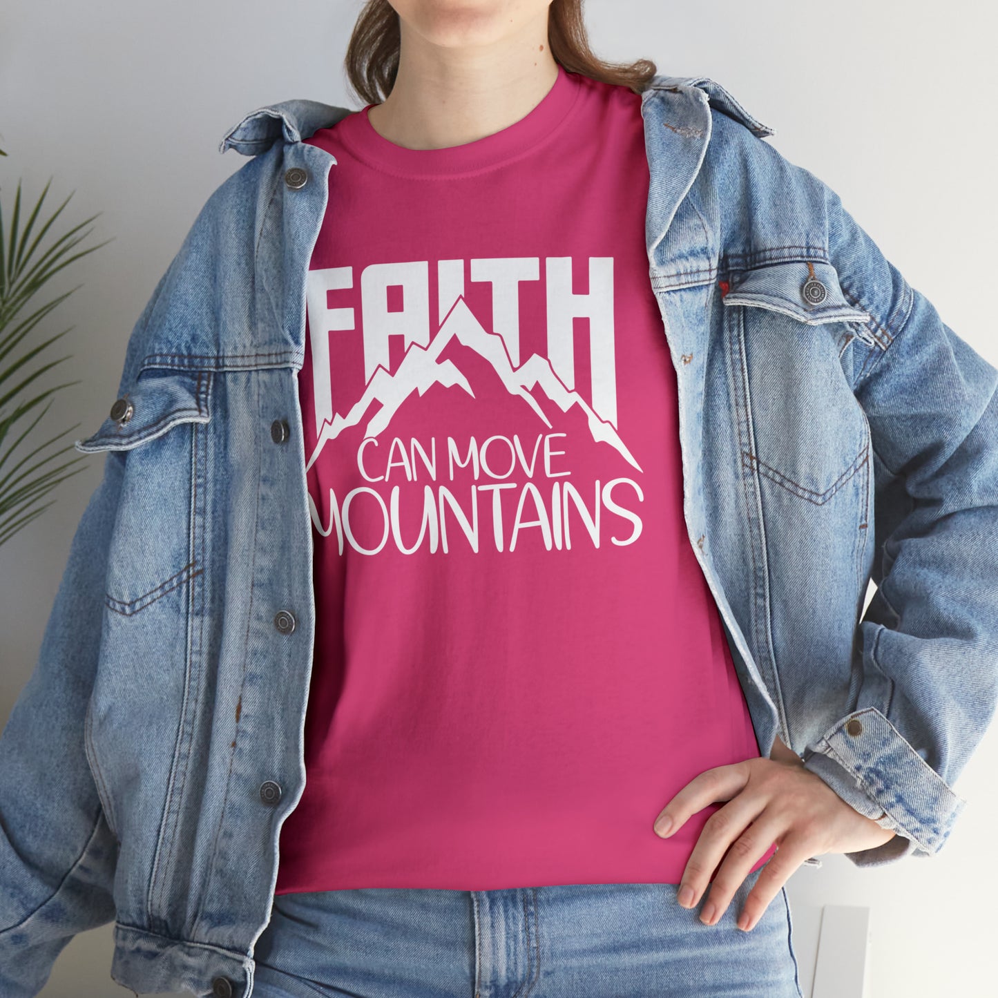 FAITH CAN MOVE MOUNTAINS - DRK TEE