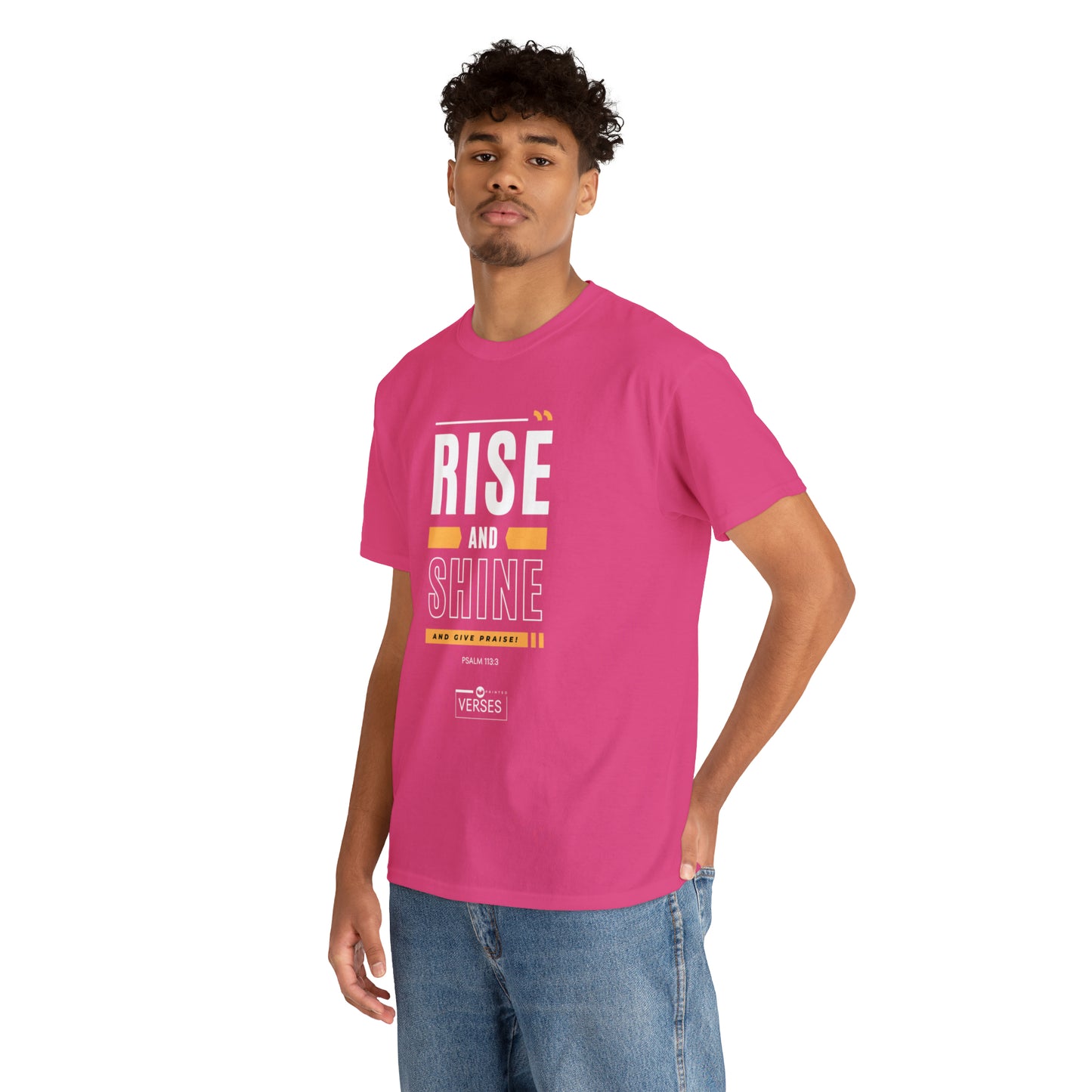 RISE AND SHINE AND GIVE PRAISE - DRK TEE