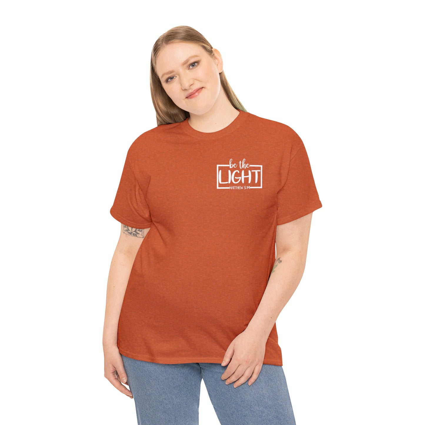 BE THE LIGHT BADGE - DRK TEE