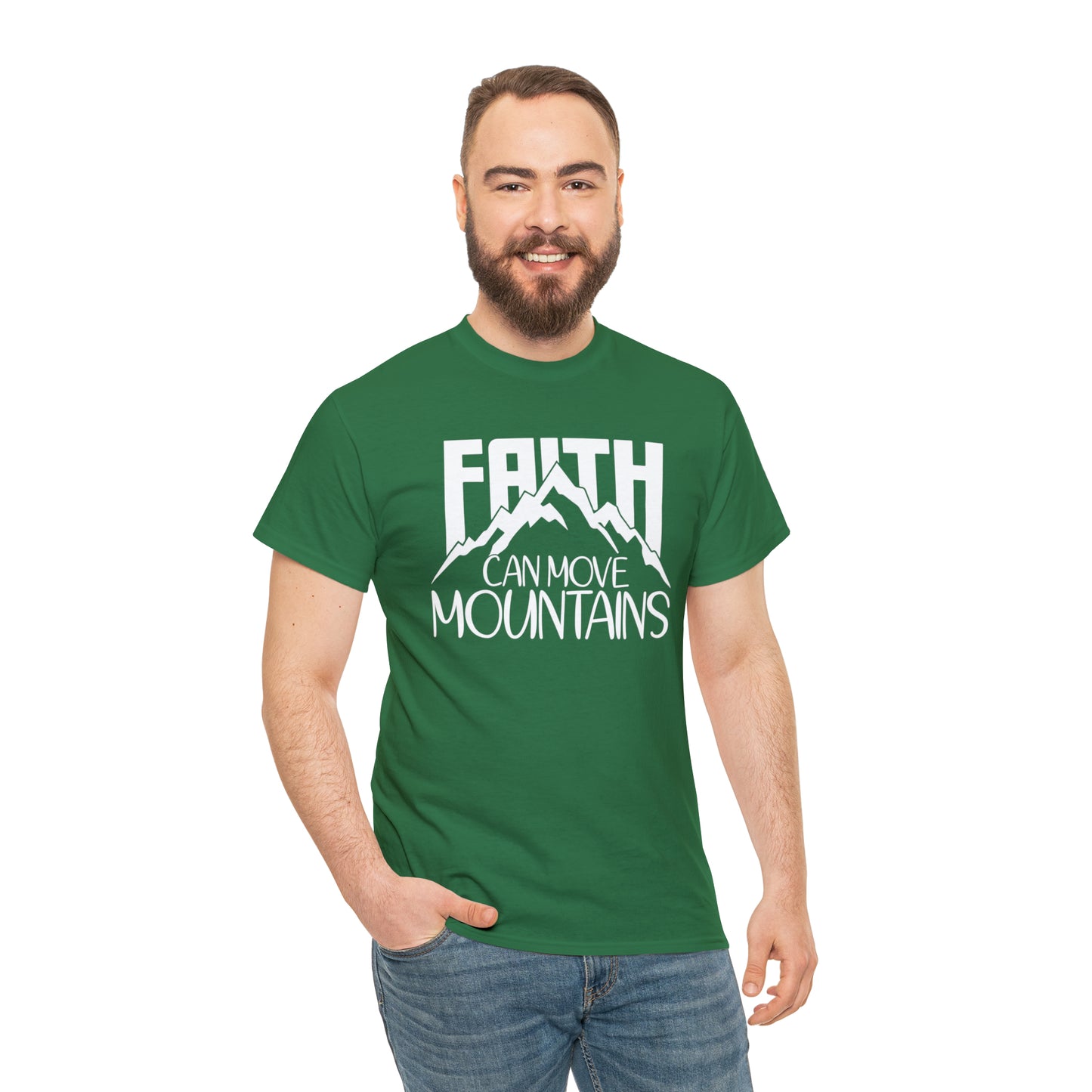 FAITH CAN MOVE MOUNTAINS - DRK TEE