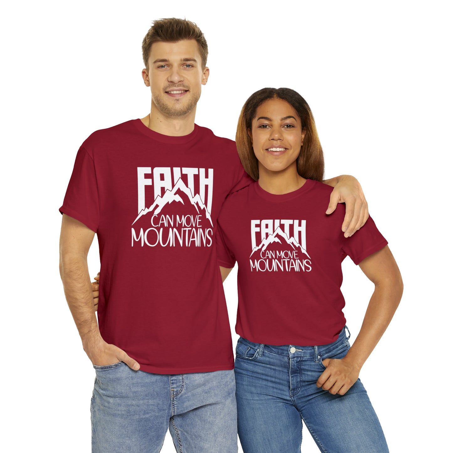 FAITH CAN MOVE MOUNTAINS - DRK TEE