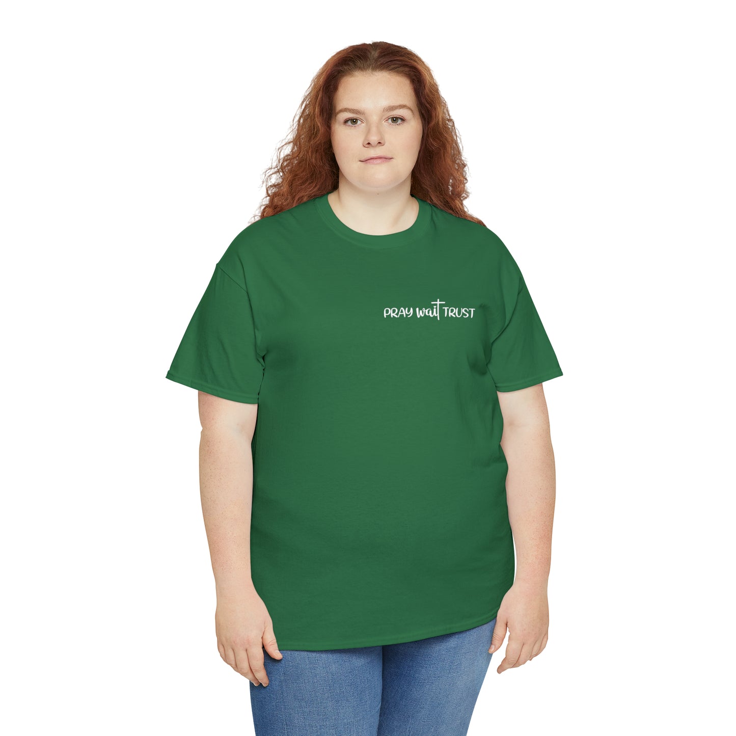 PRAY WAIT TRUST - DRK TEE