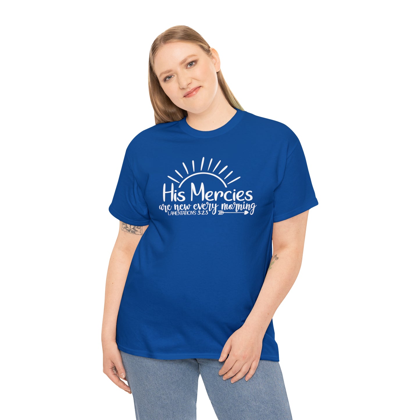 HIS MERCIES ARE NEW EVERY MORNING - DRK TEE