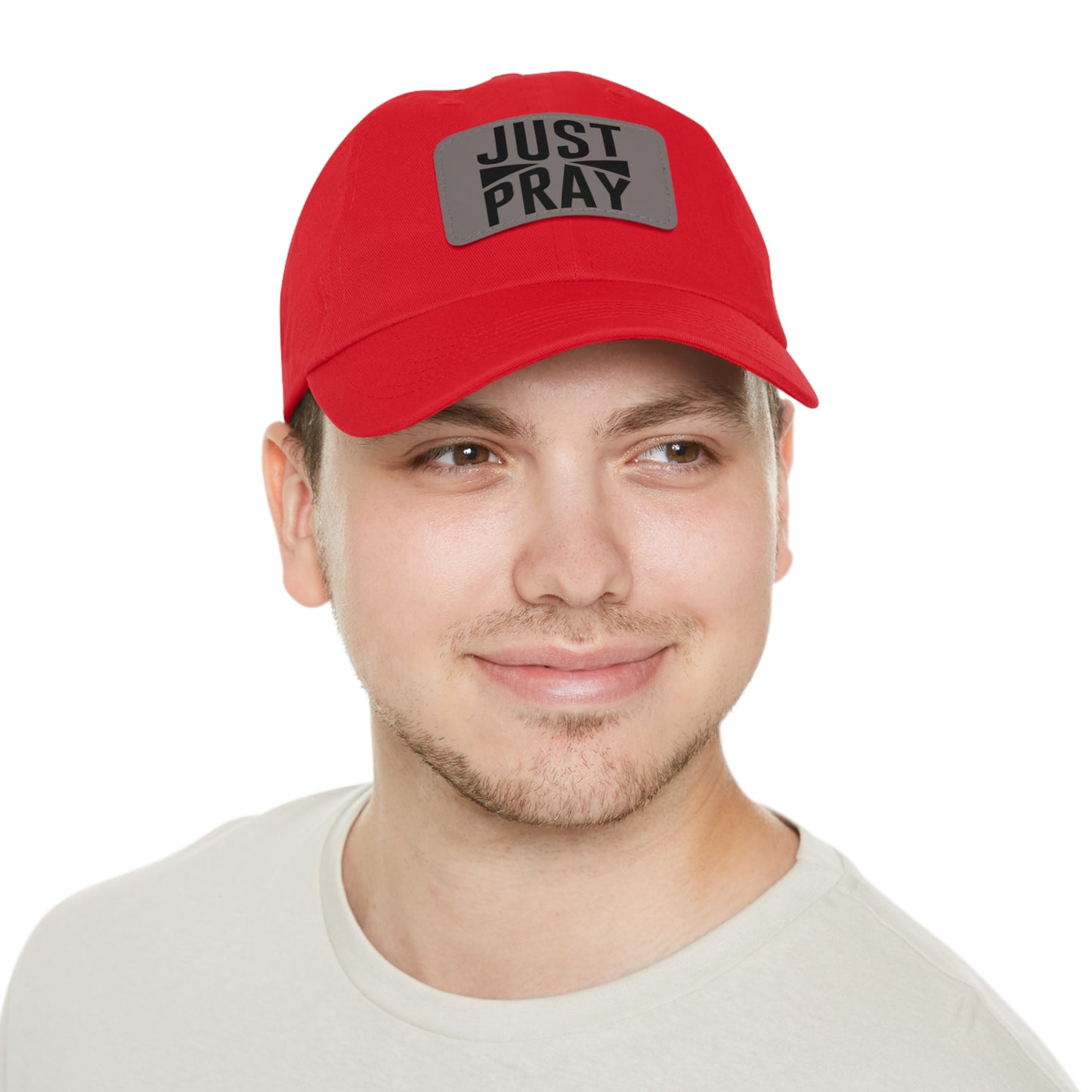 JUST PRAY - LEATHER PATCH CAP