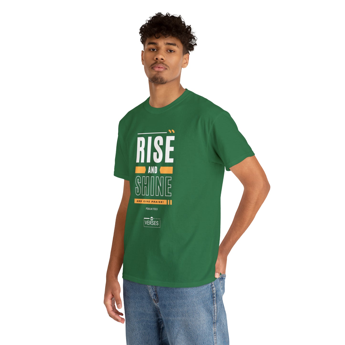 RISE AND SHINE AND GIVE PRAISE - DRK TEE