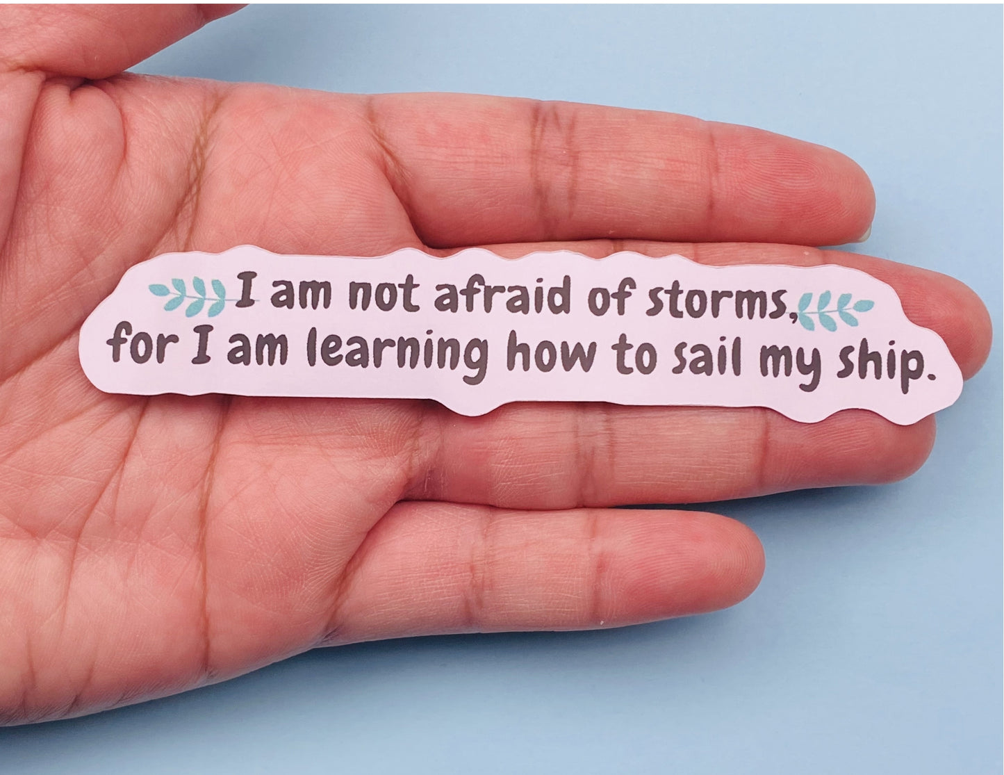 I AM NOT AFRAID OF STORMS